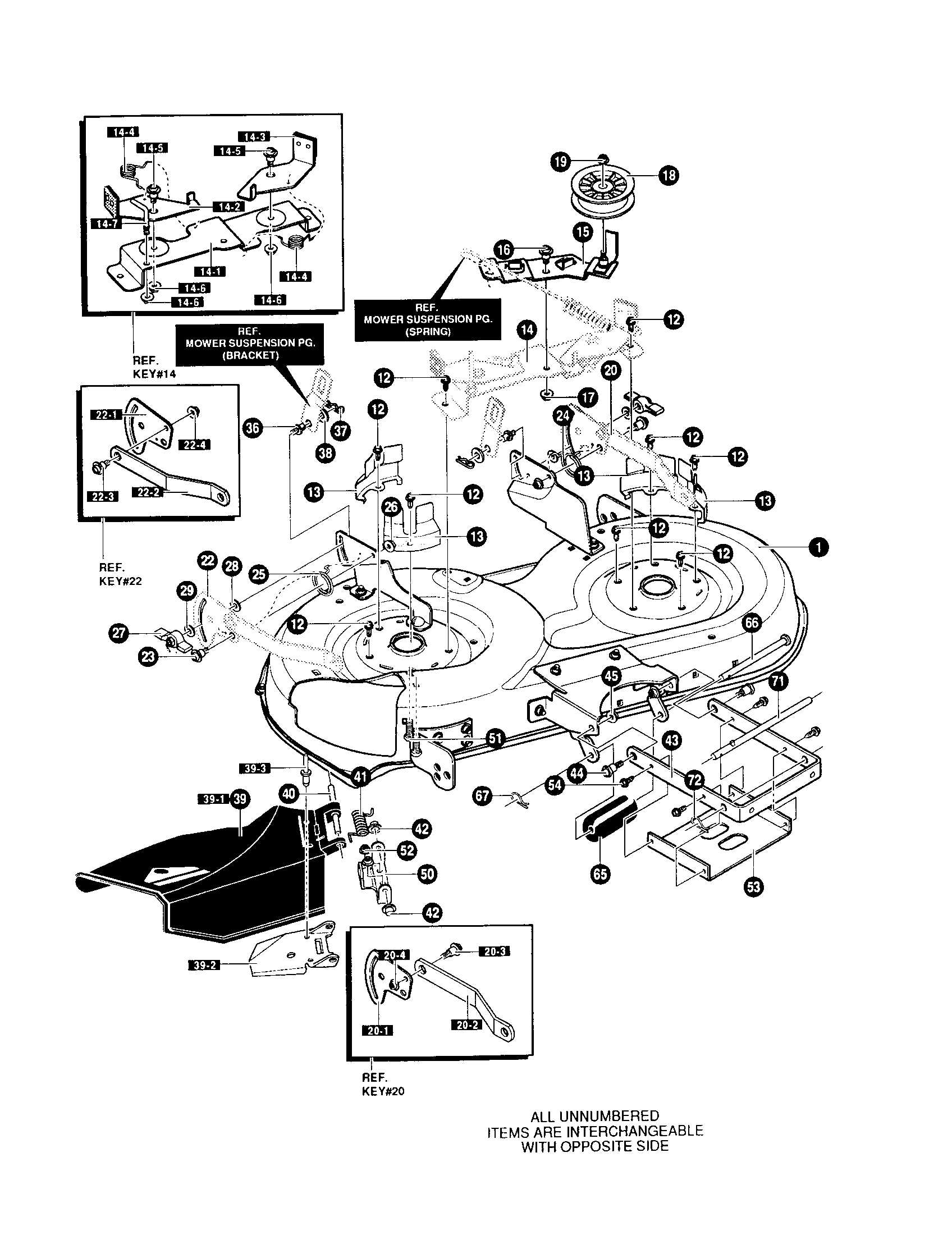 Yard King 42566X89 deck assembly diagram