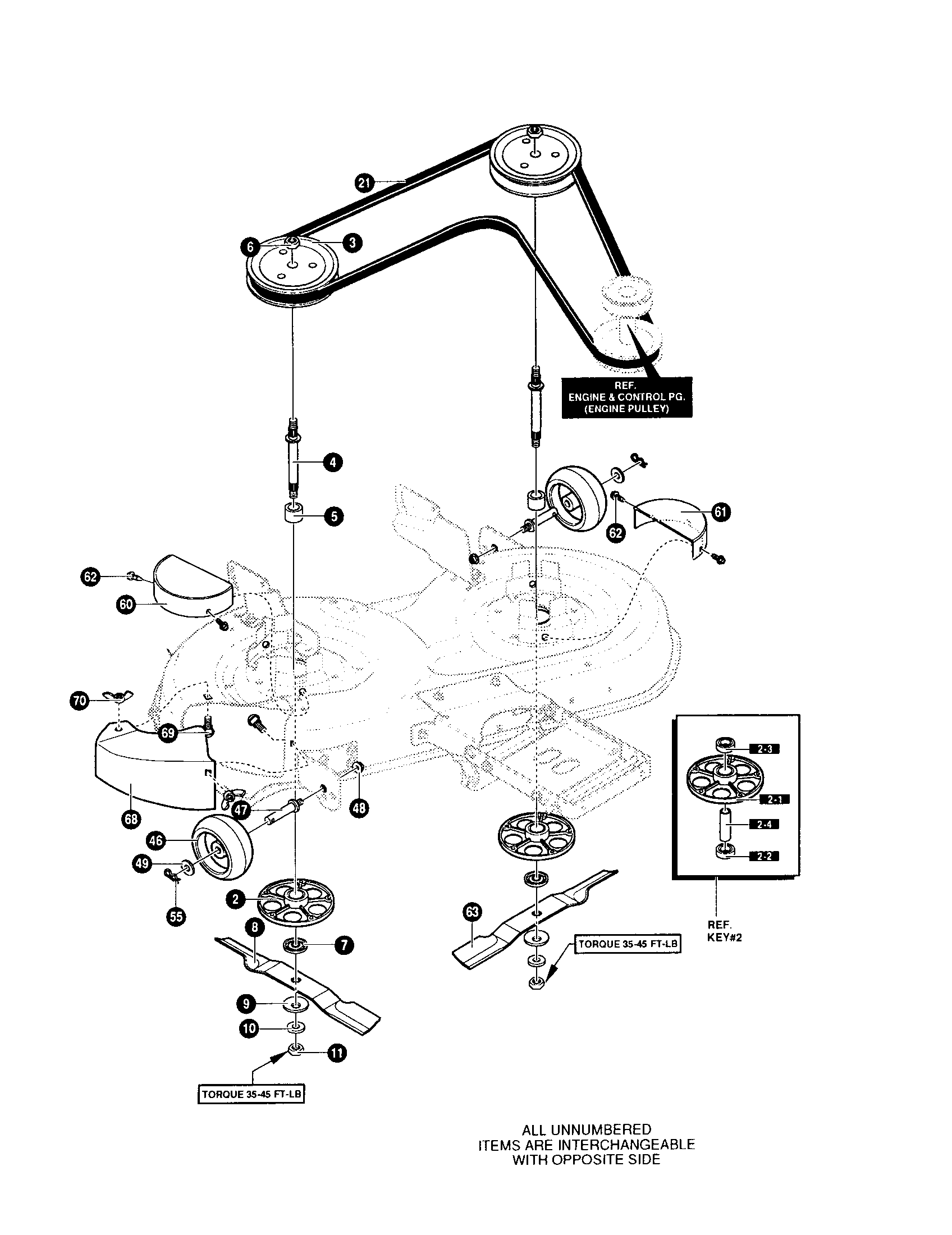 Yard King 42566X89 jackshaft housing diagram