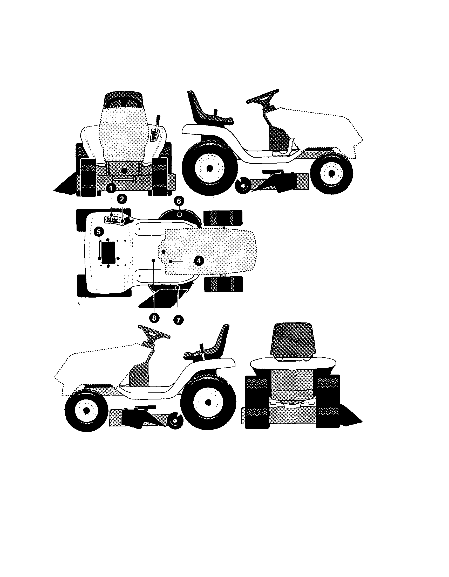 Yard King 42566X89 decal assembly diagram
