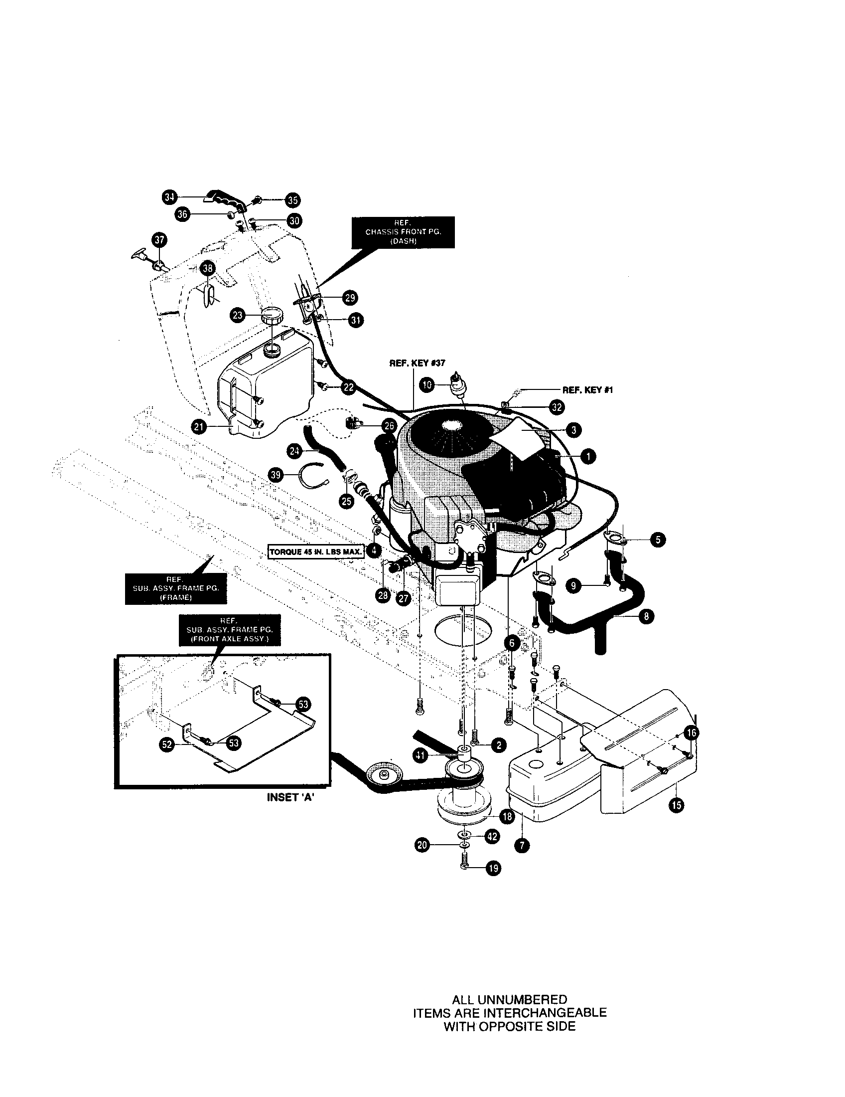 Yard King 50565X89 engine and control diagram