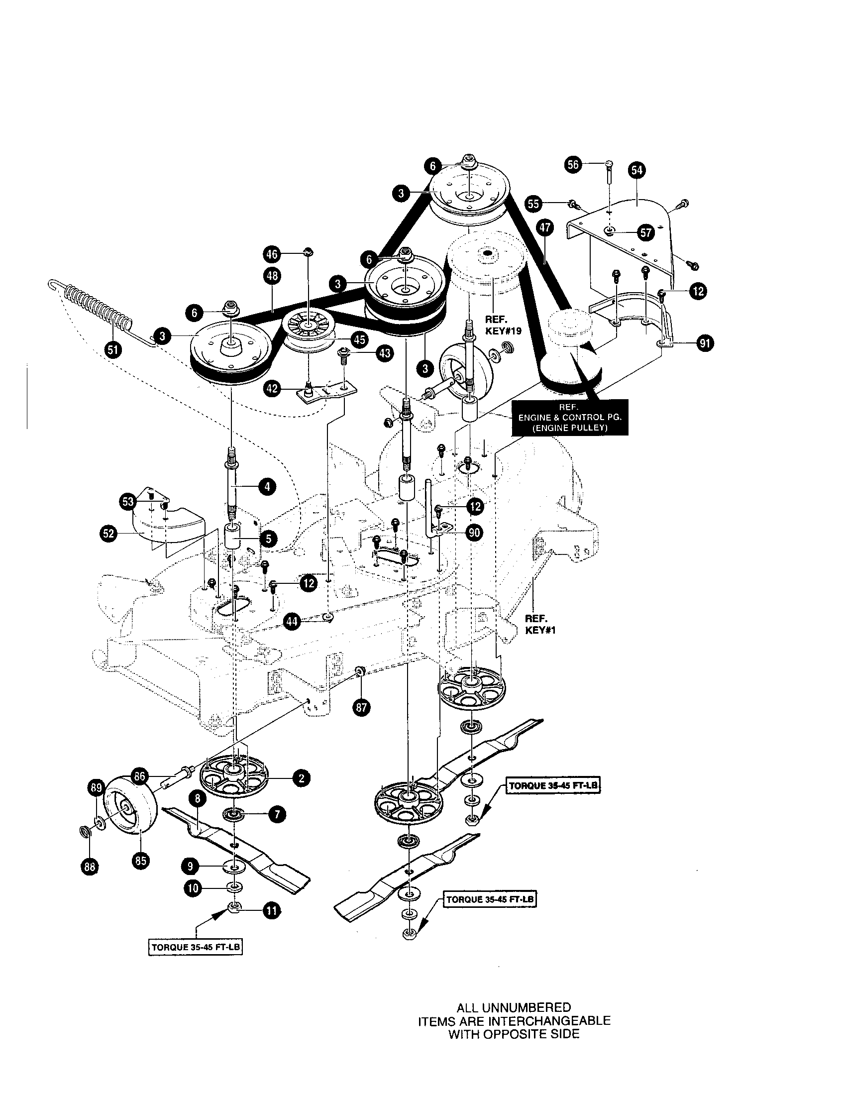 Yard King 50565X89 jackshaft assembly diagram