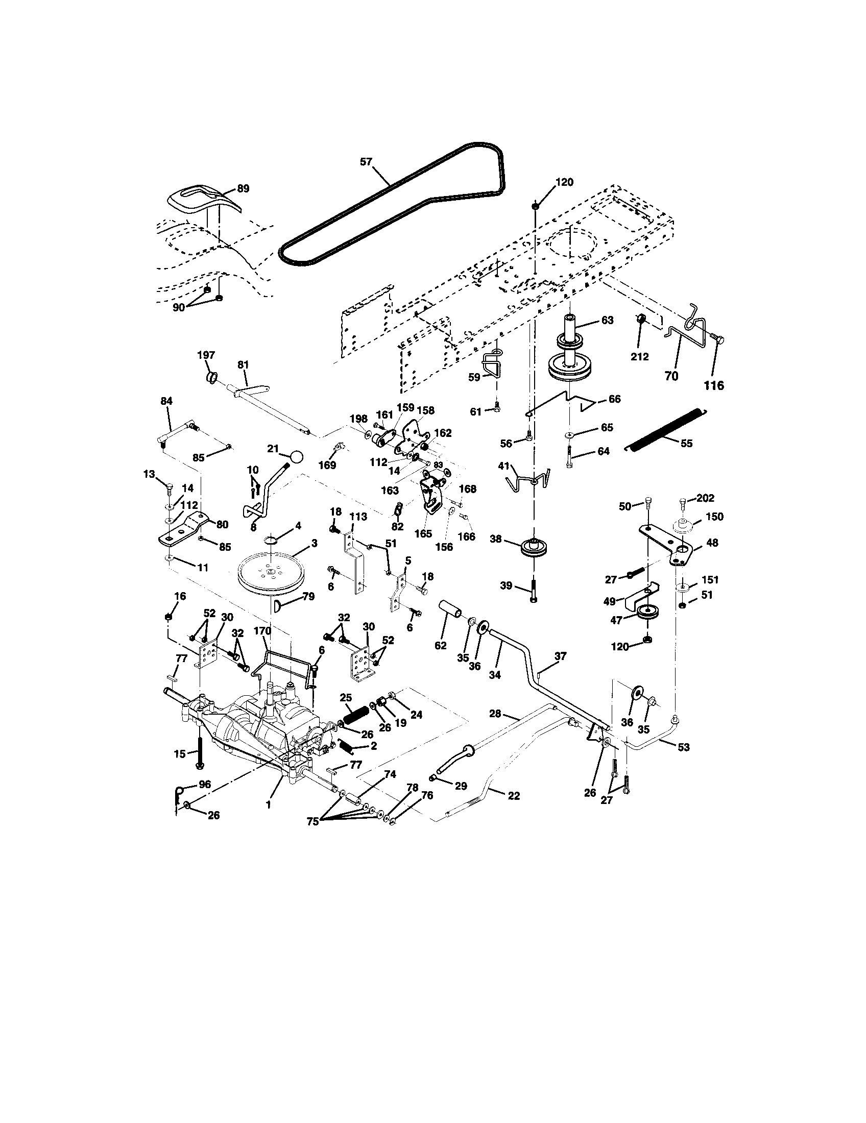 Craftsman 917273393 ground drive diagram