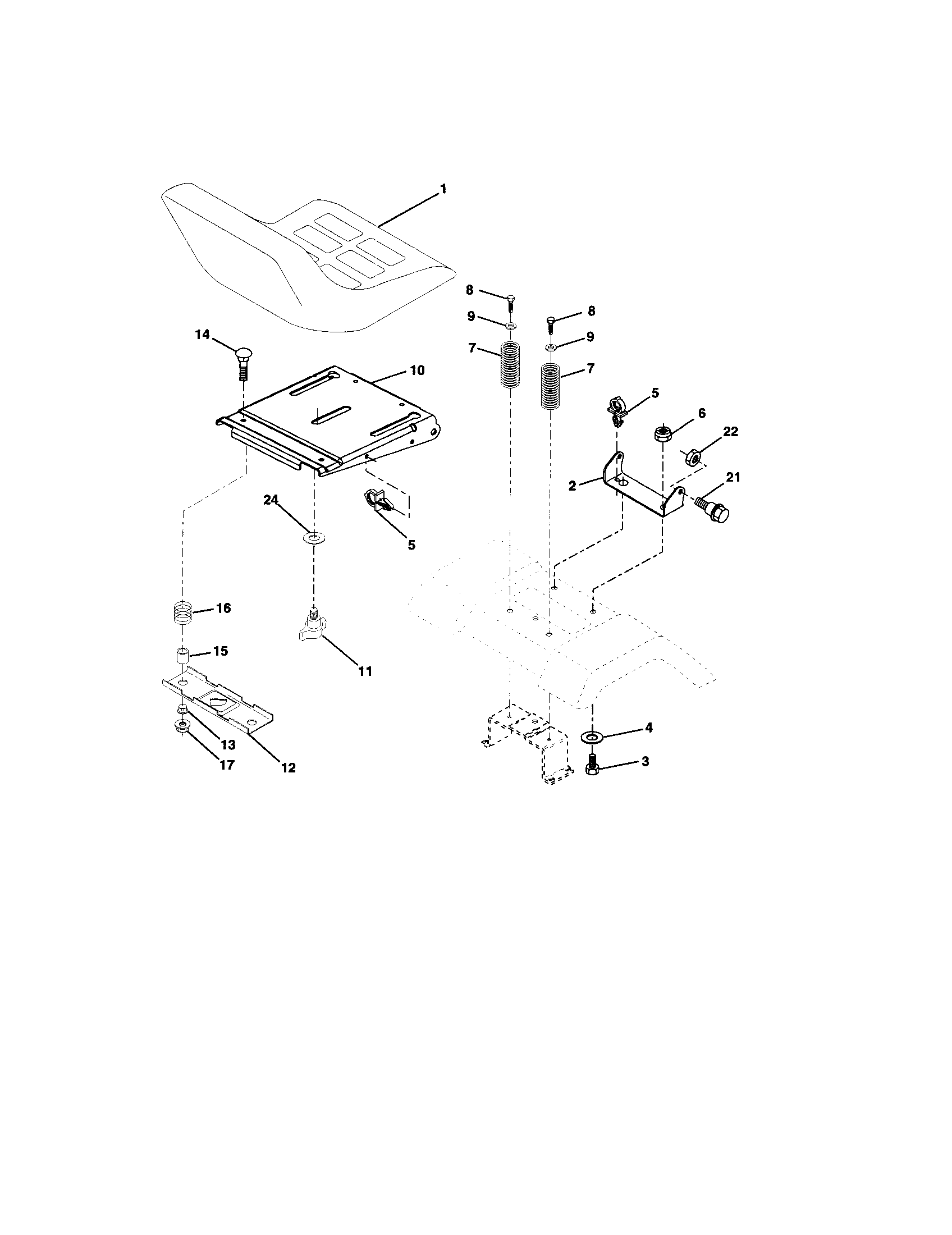 Craftsman 917273393 seat diagram