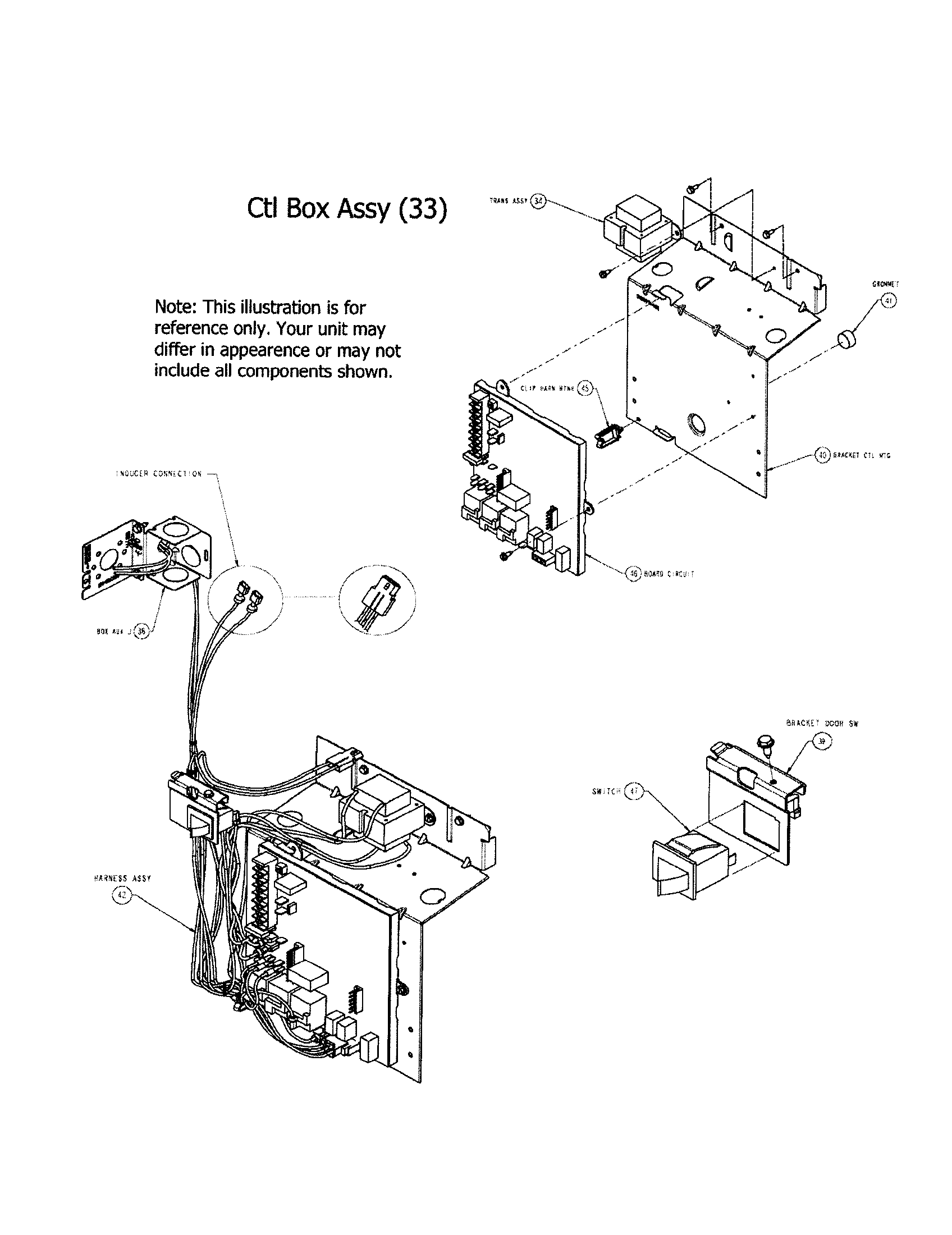Carrier 58DLA11010016 control box assembly diagram