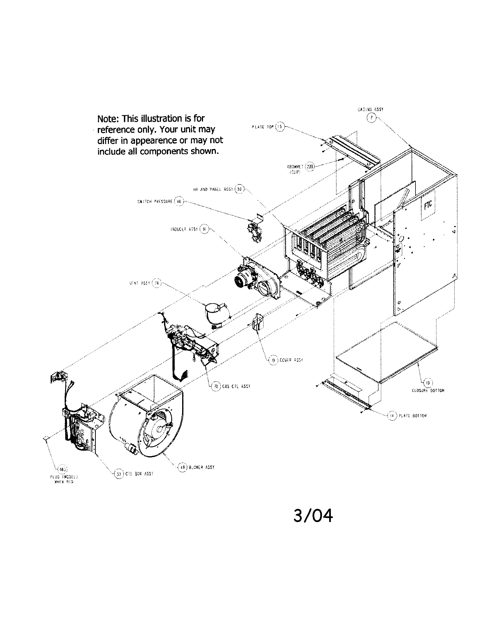 Carrier 58DLX07010012 unit assembly diagram