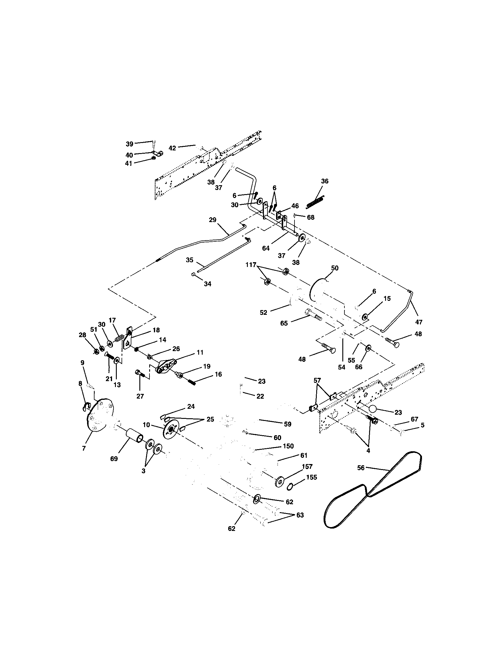Craftsman 917276070 ground drive diagram