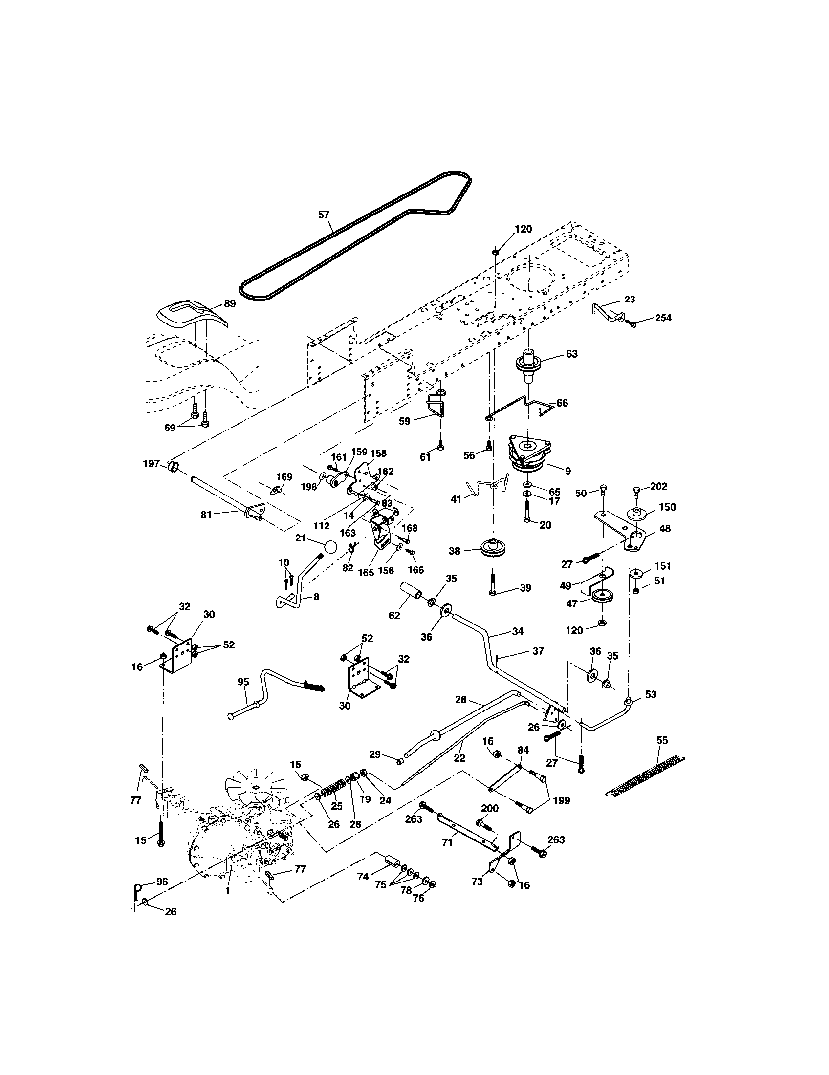 Craftsman 917273663 ground drive diagram