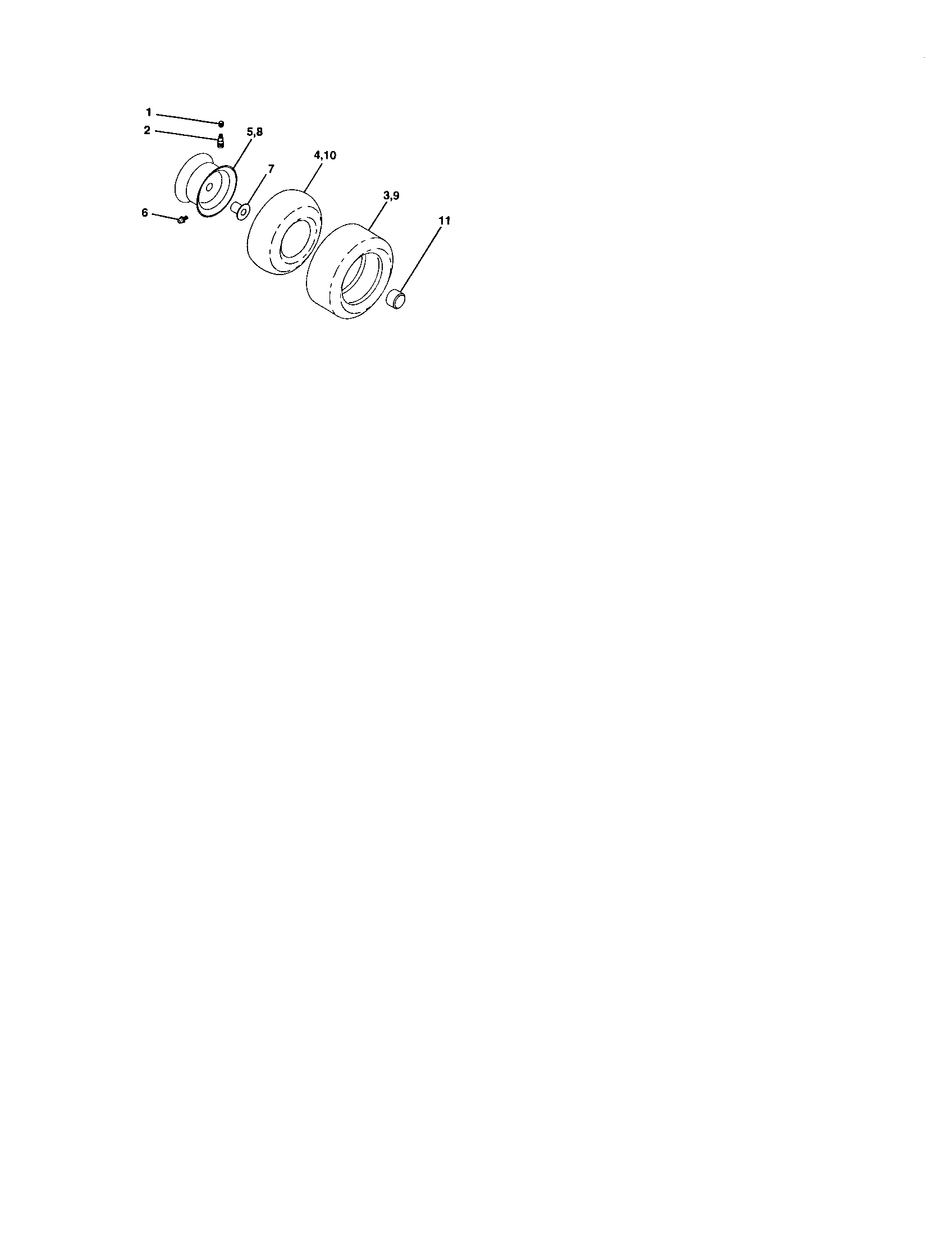 Craftsman 917273663 wheels and tires diagram