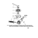 Ryobi AG451 wrench/wheel guard/grinding wheel diagram