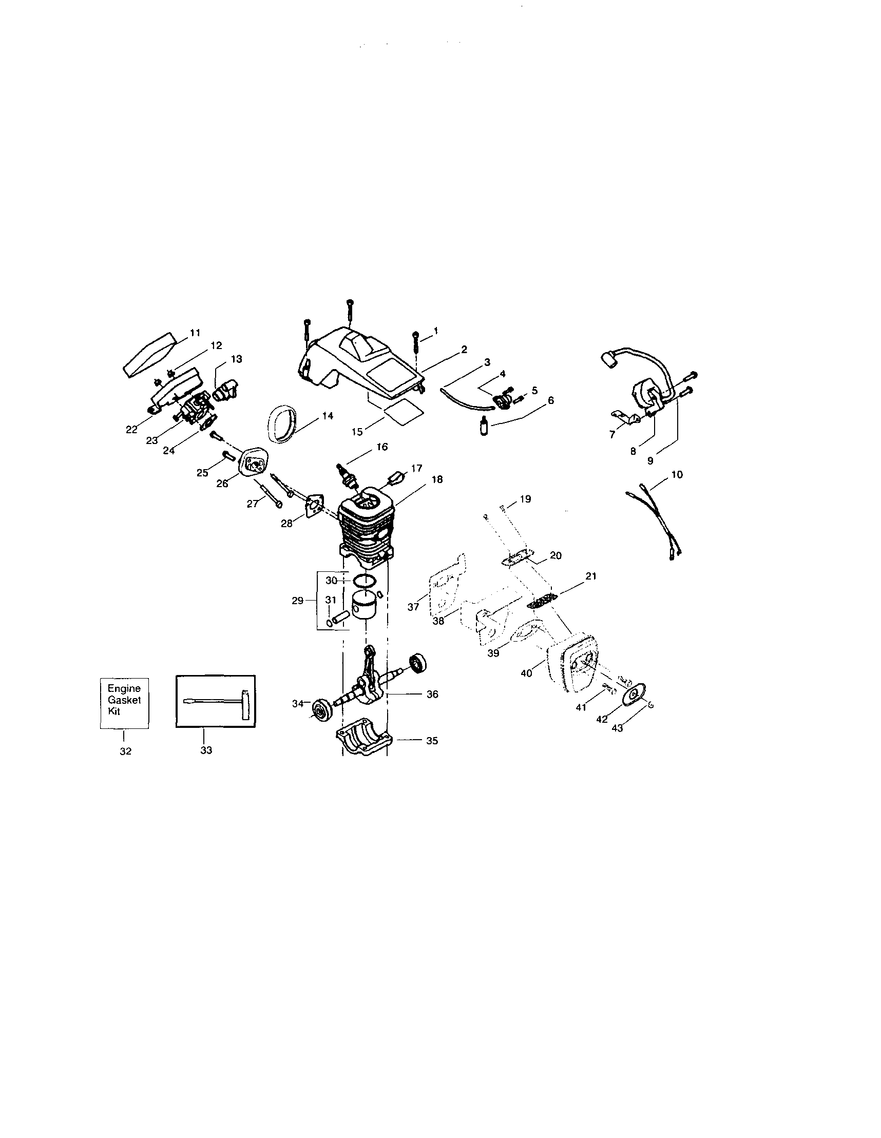 Craftsman 358350660 cylinder/cylinder-shield diagram