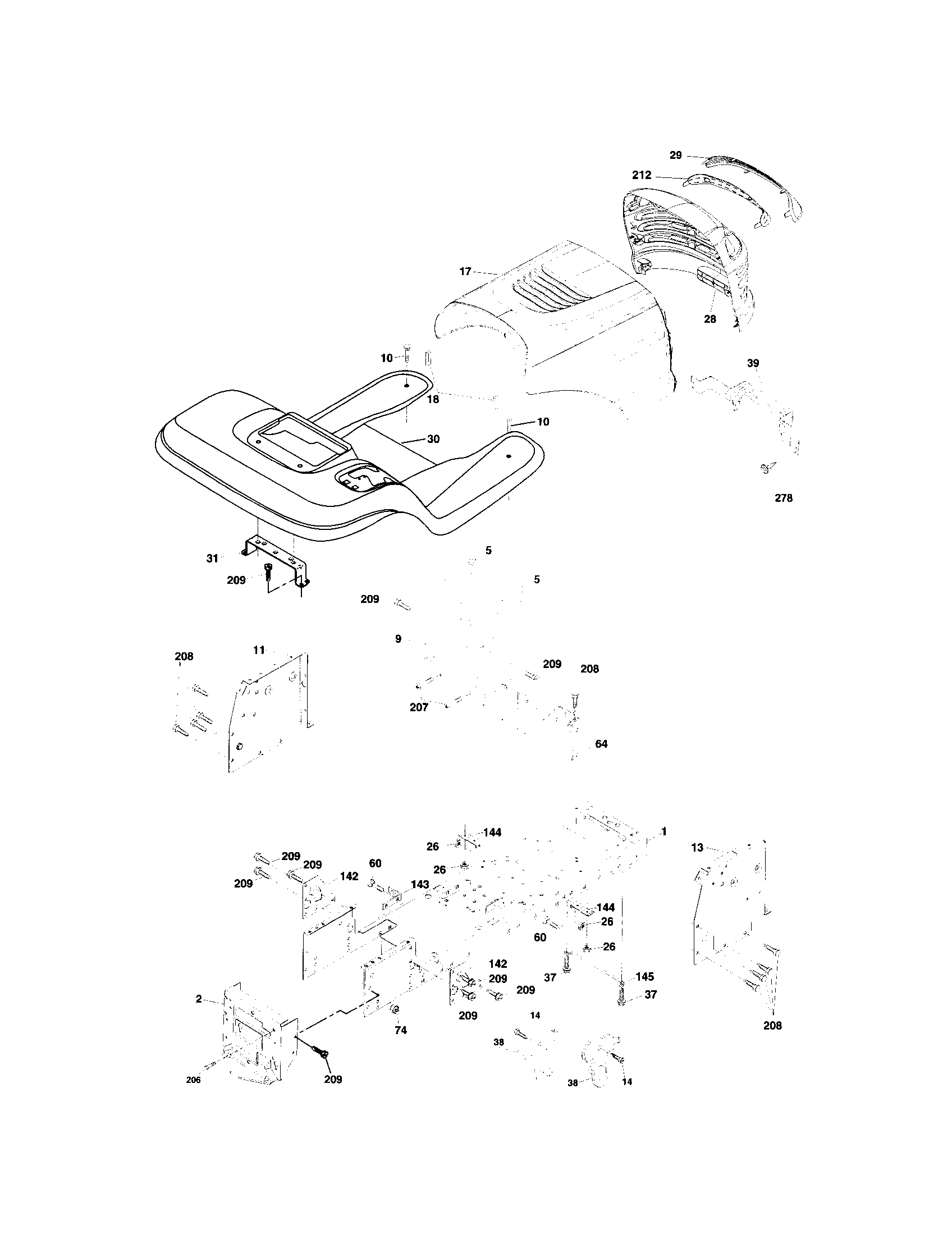 Craftsman 917273372 chassis and enclosures diagram