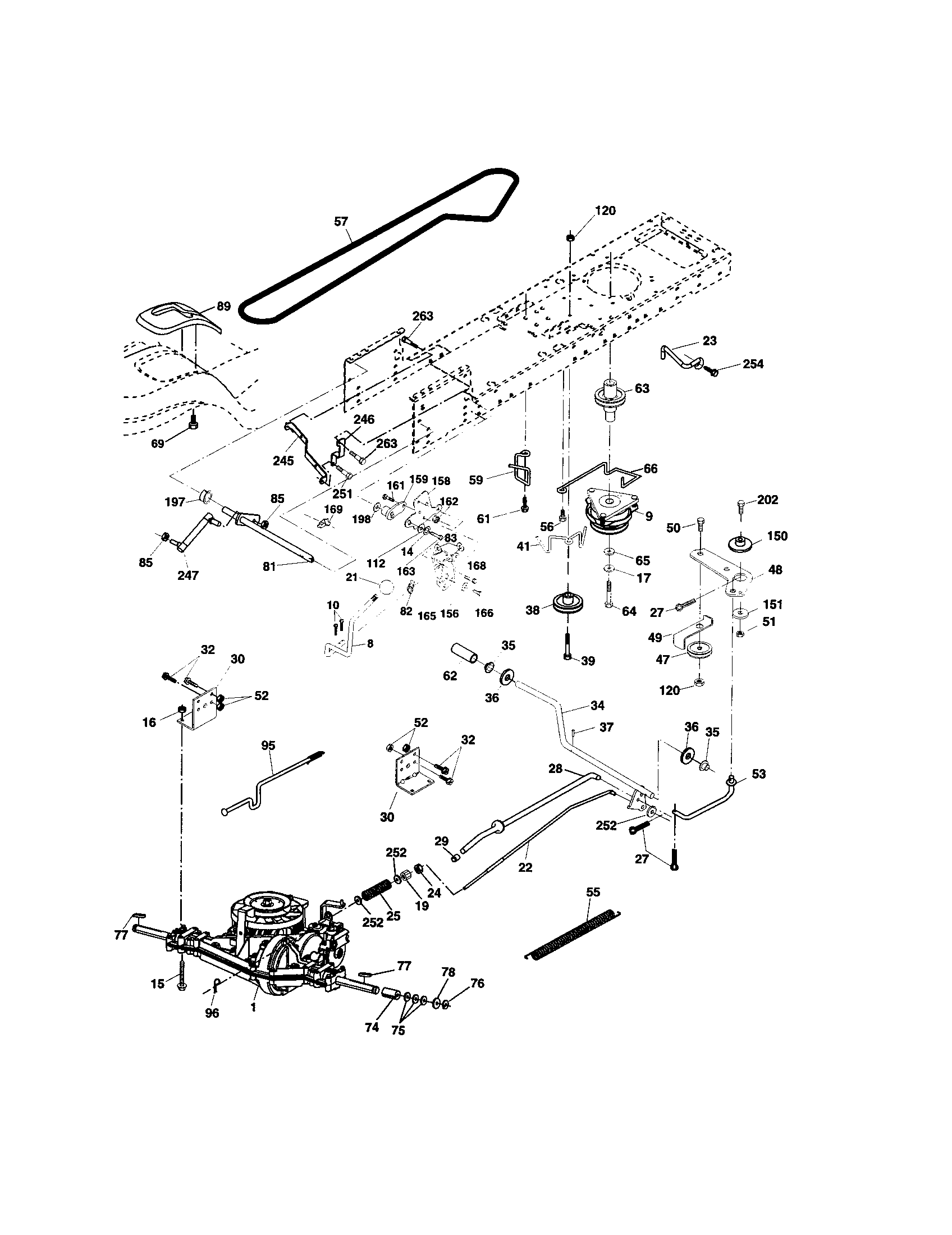 Husqvarna LO21H48F drive diagram