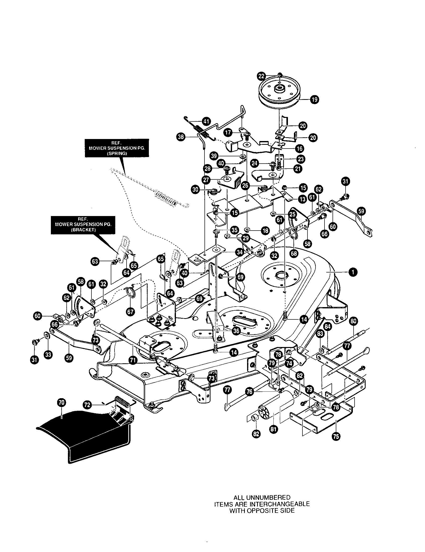 Yard King 50562X89 deck assembly diagram