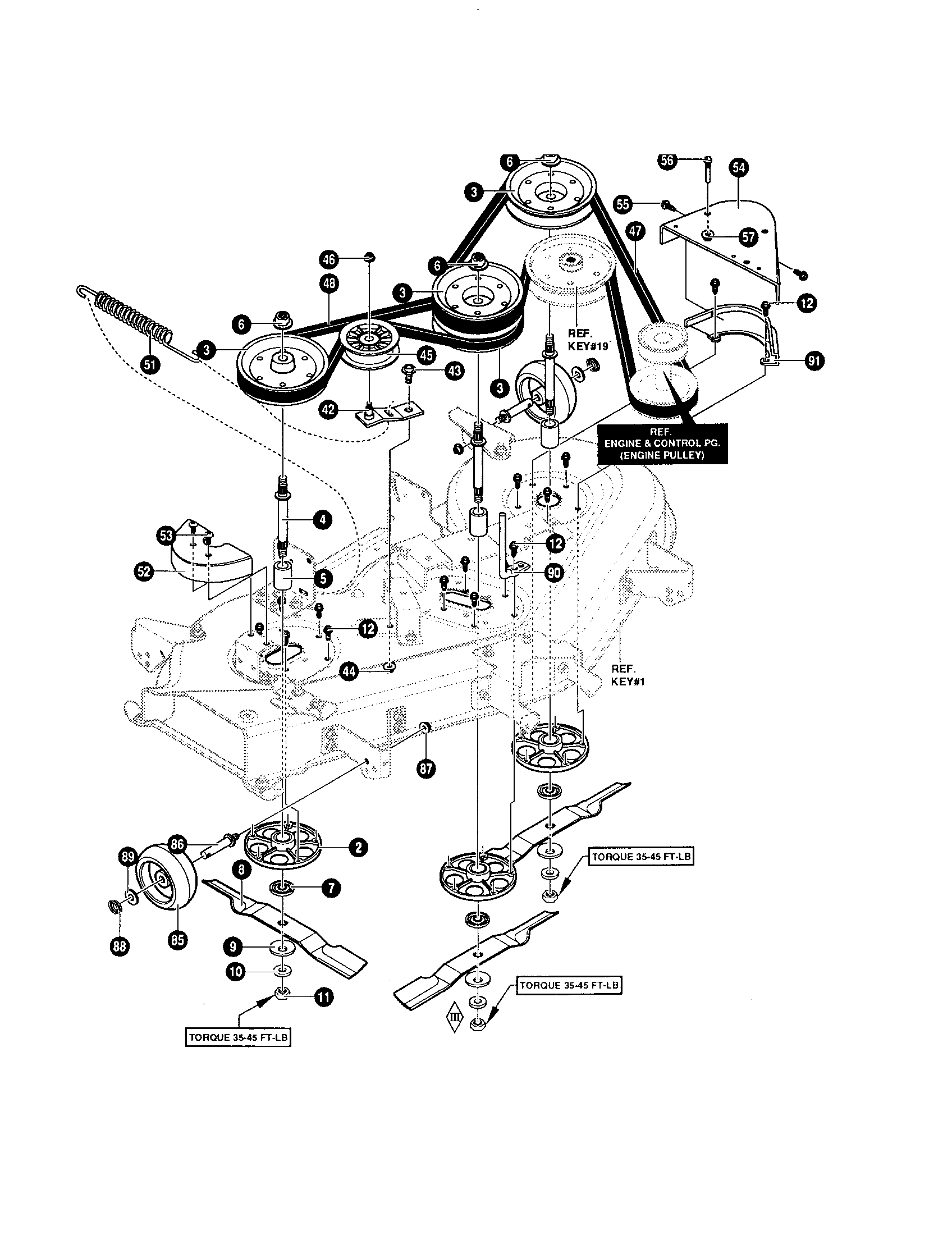 Yard King 50562X89 jack shaft housing diagram