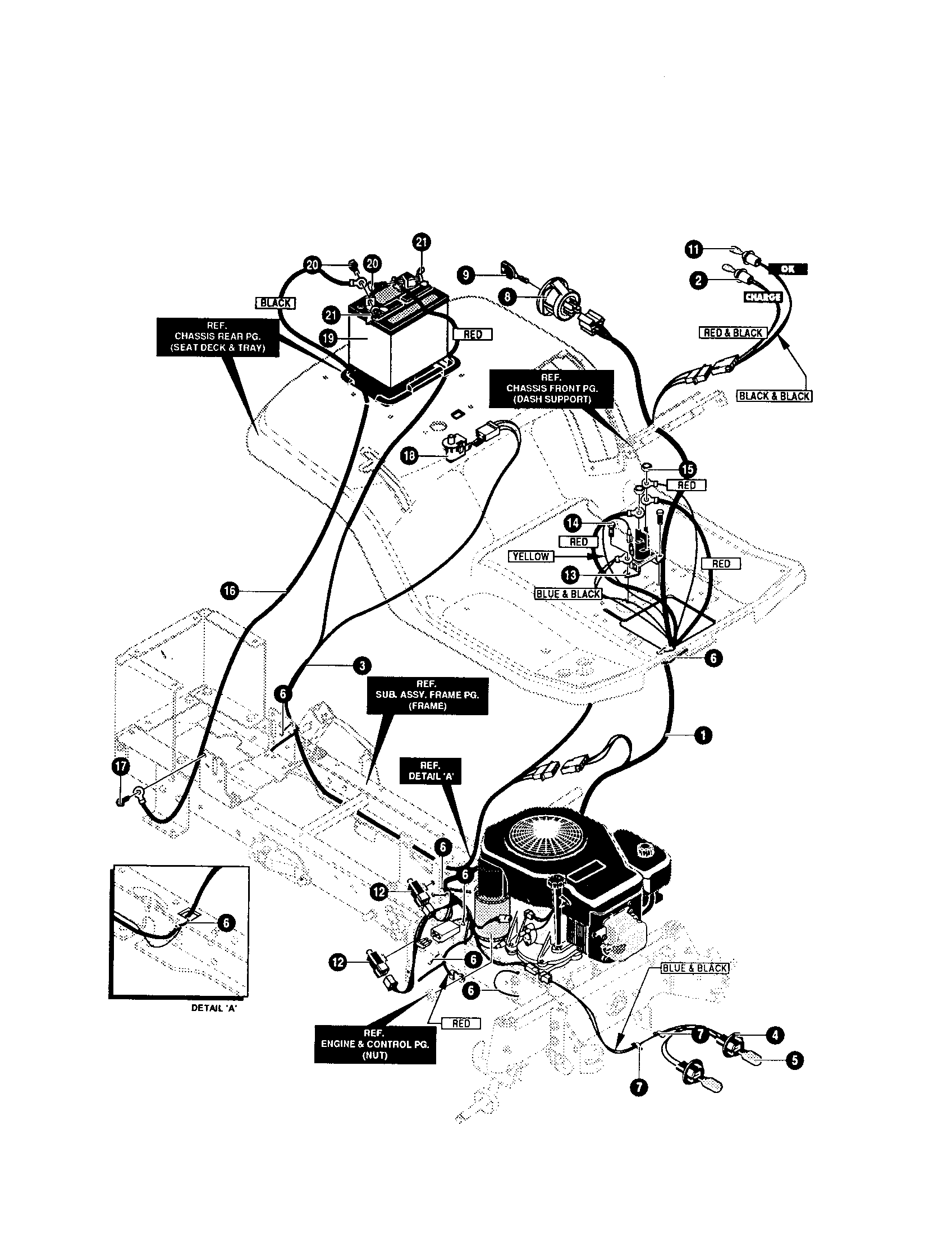 Yard King 50562X89 electrical assembly diagram