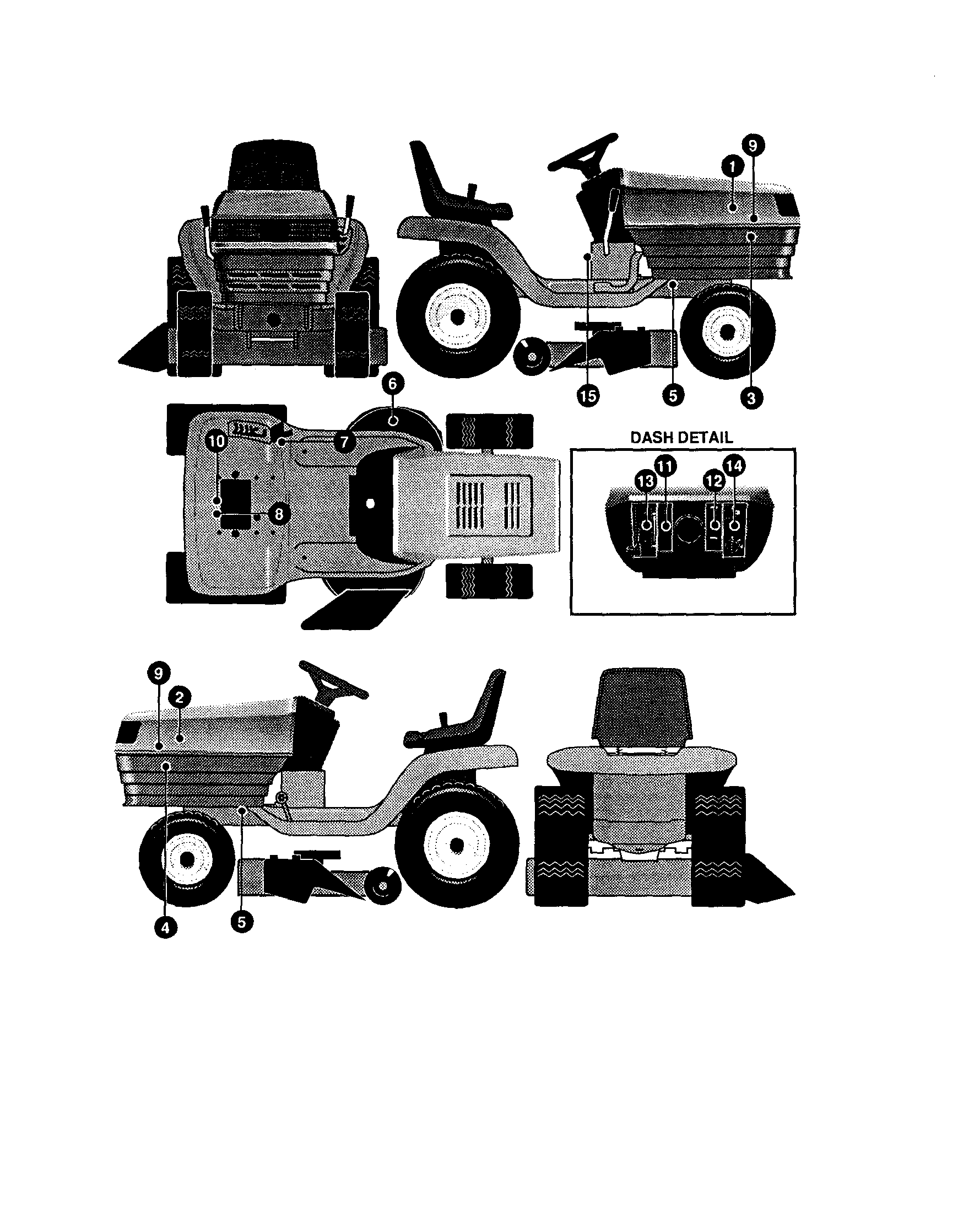 Yard King 50562X89 decal assembly ii diagram