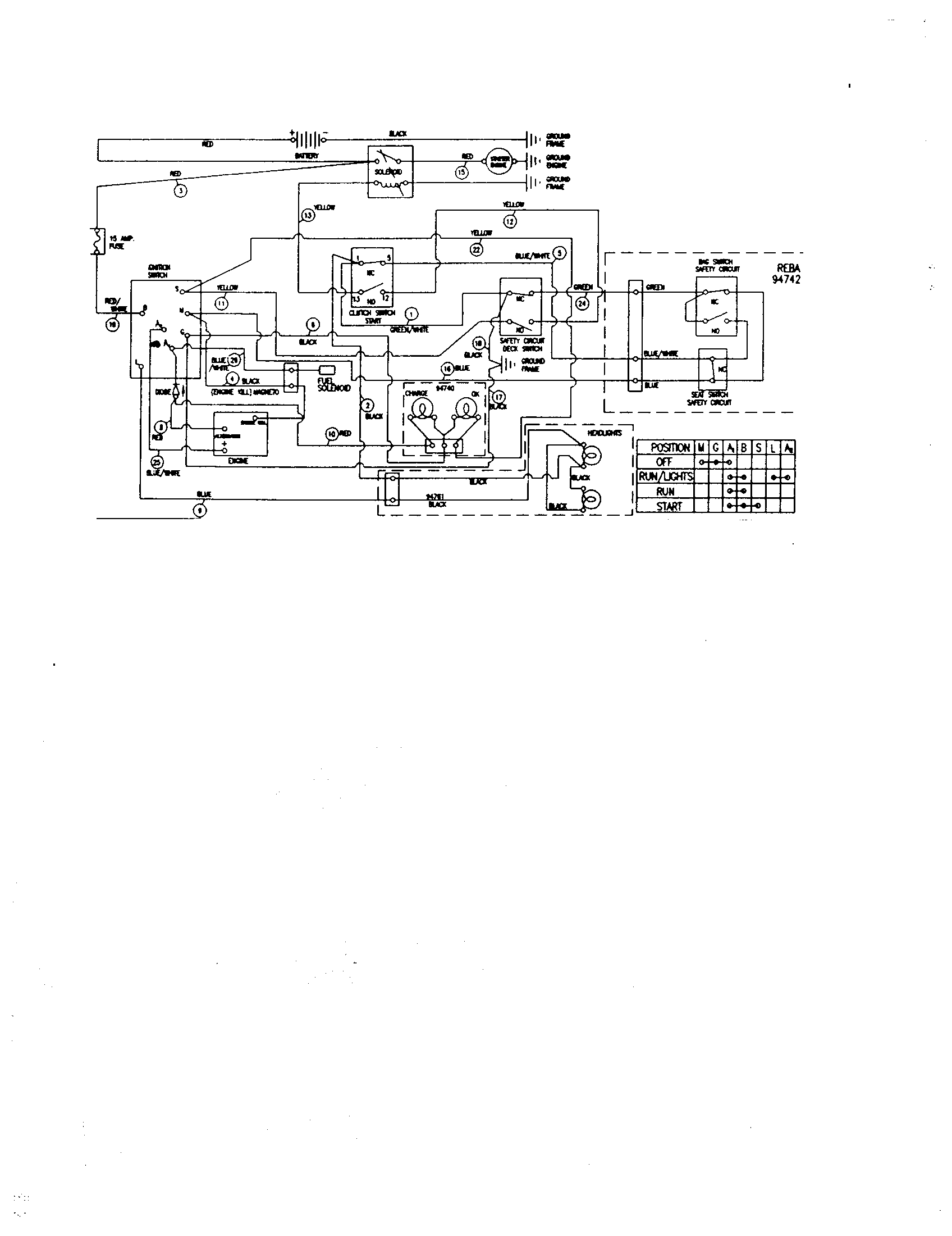 Yard King 50562X89 schematic wiring diagram
