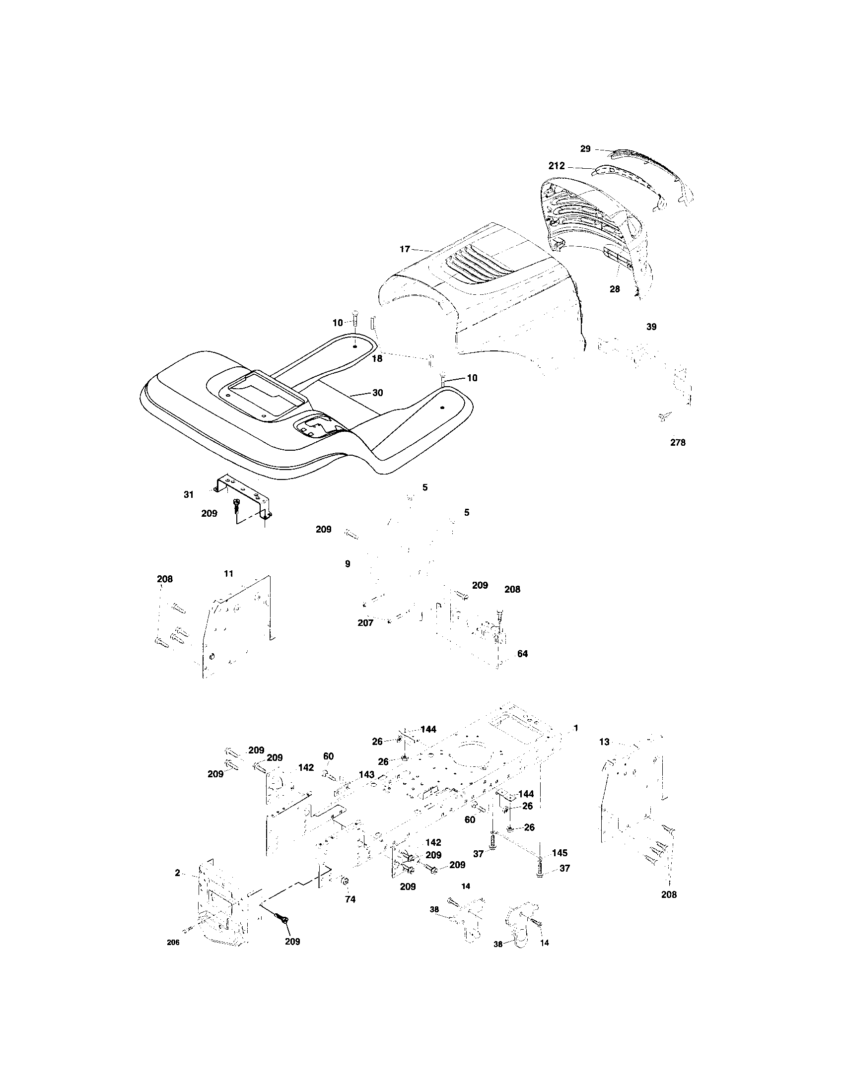 Craftsman 917273394 chassis and enclosures diagram