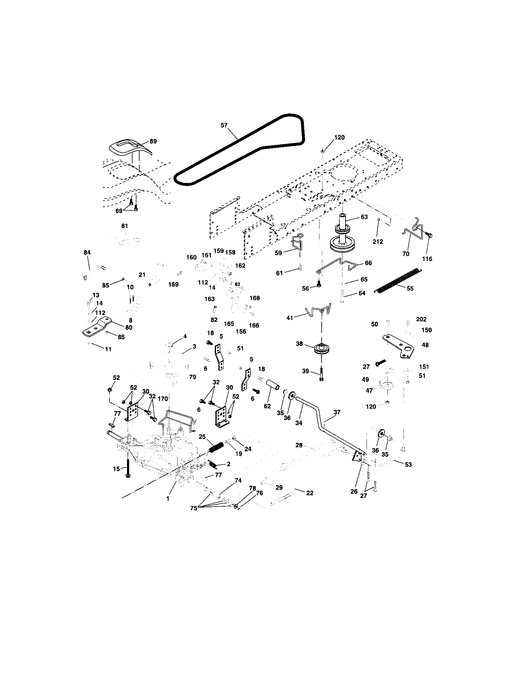 Craftsman 917273394 ground drive diagram