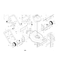 Craftsman 917378892 engine/housing/handle/wheels diagram