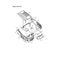 MTD 13AI675H062 hood/grille - series 678 diagram