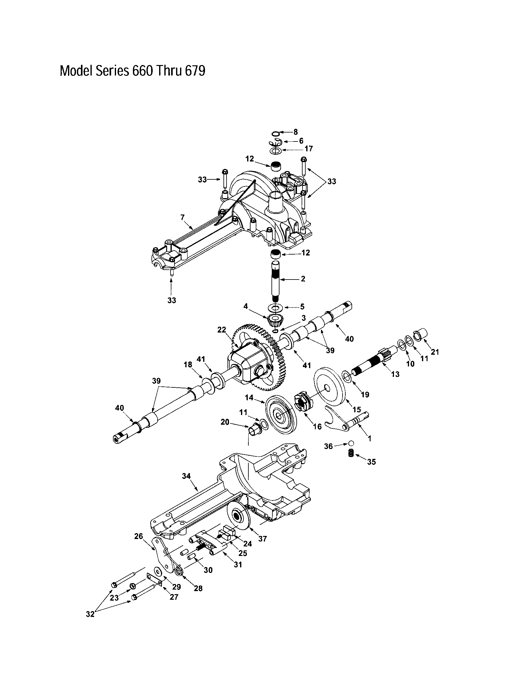 MTD 13BI675H062 driveshaft/brake disc diagram