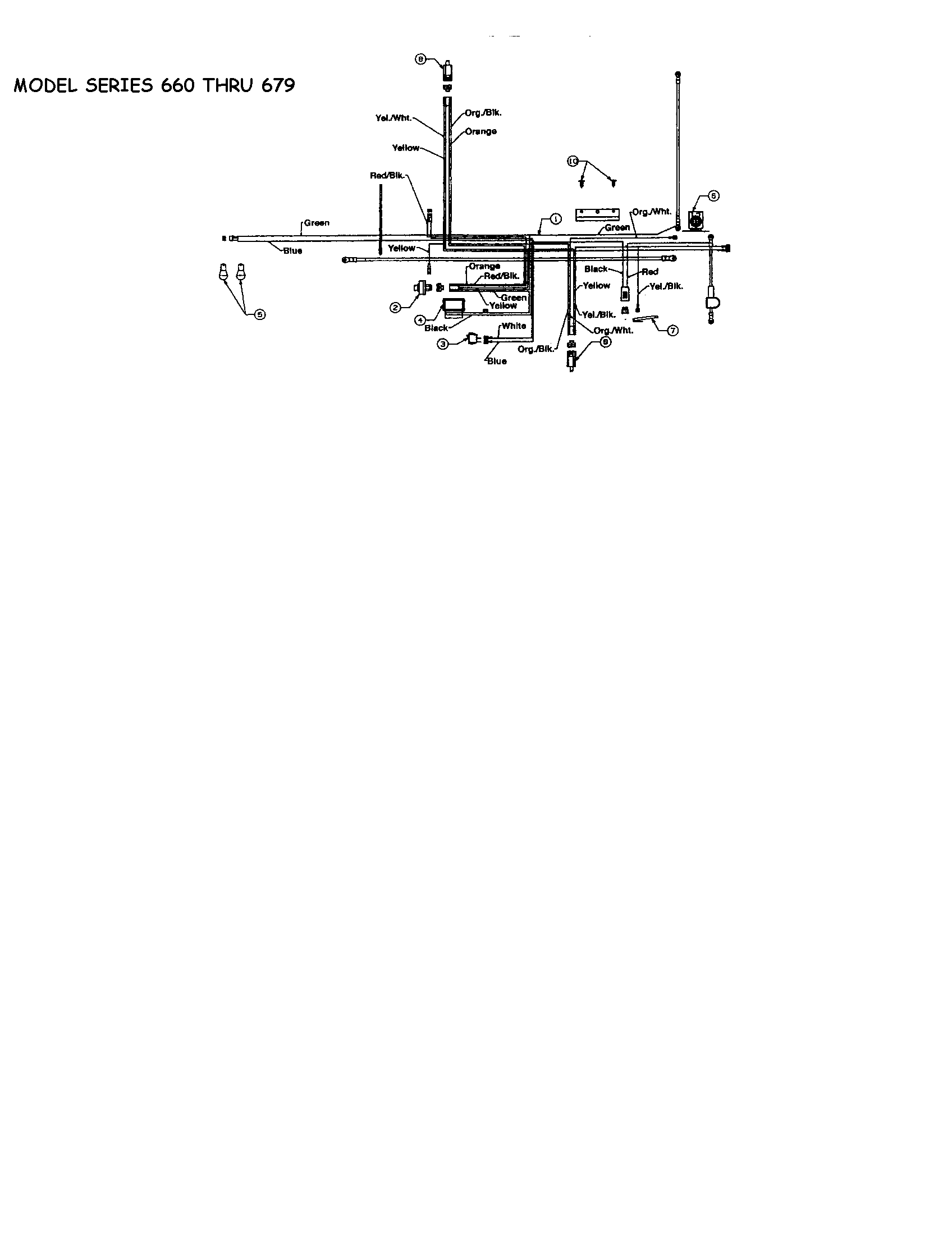 MTD 660 THRU 679 tecumseh - wiring diagram