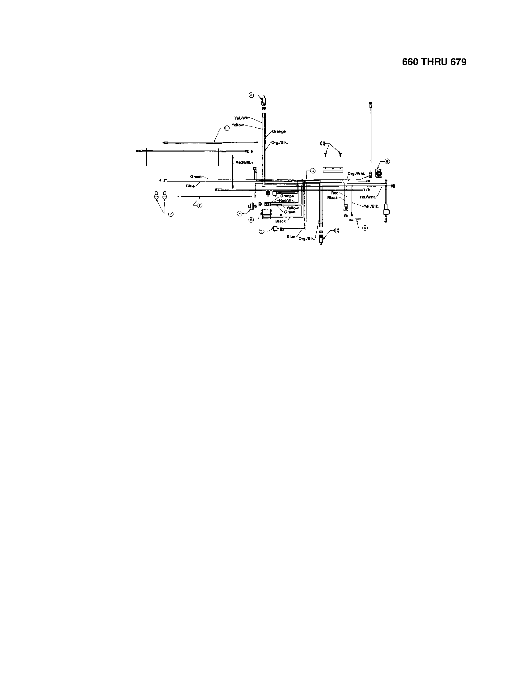 MTD 660 THRU 679 twin cylinder briggs & stratton diagram