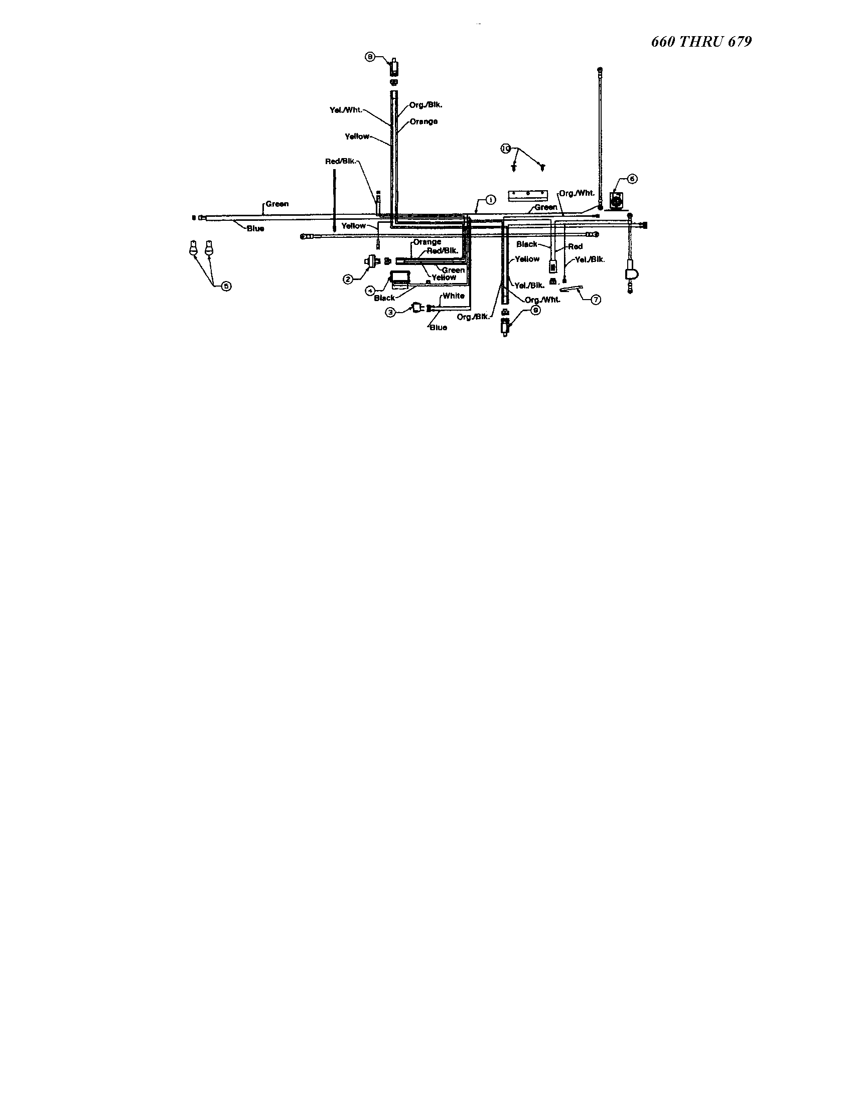 MTD 660 THRU 679 tecumseh - wiring diagram