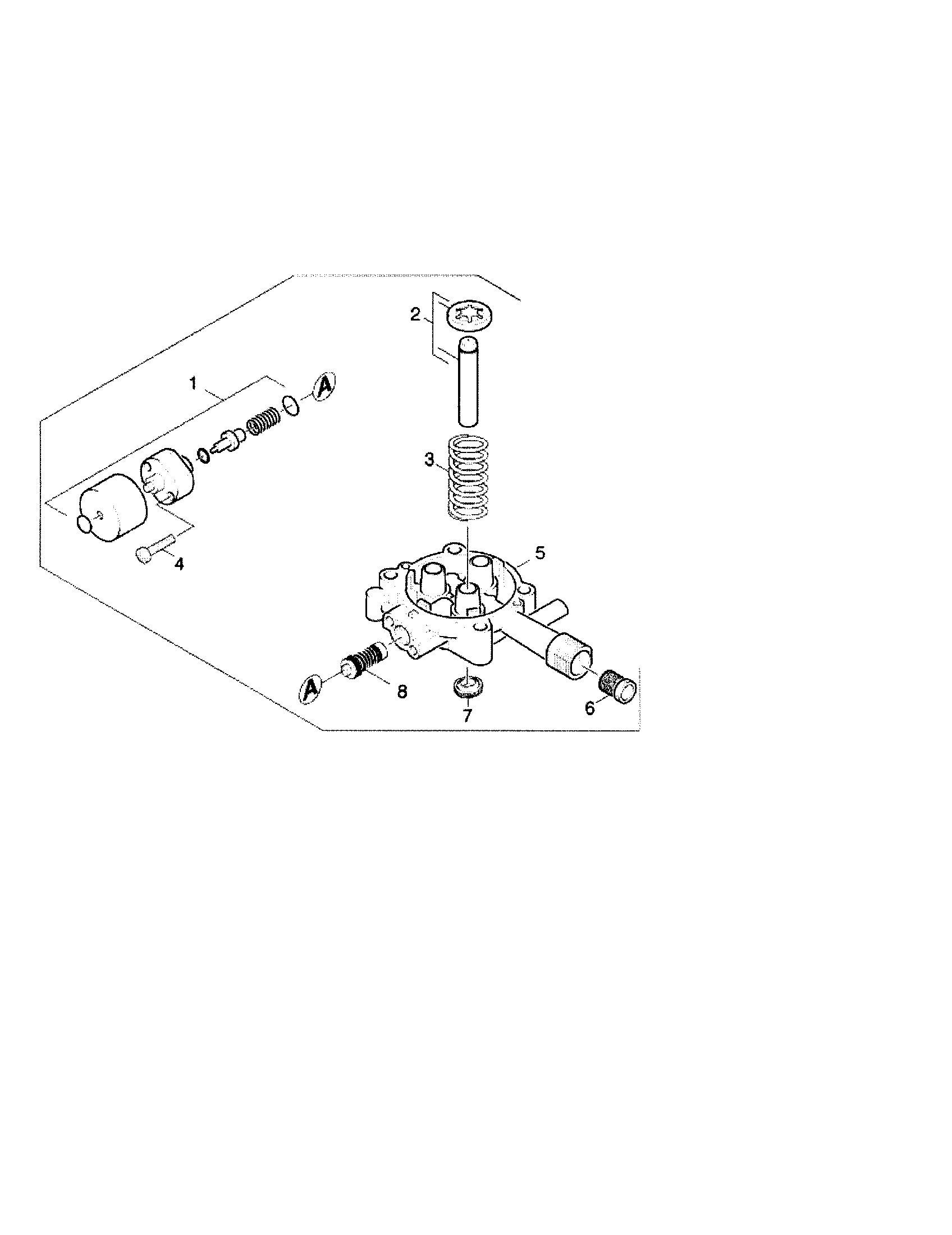 Karcher K2200G 2.6 piston/valve/gasket/plug diagram