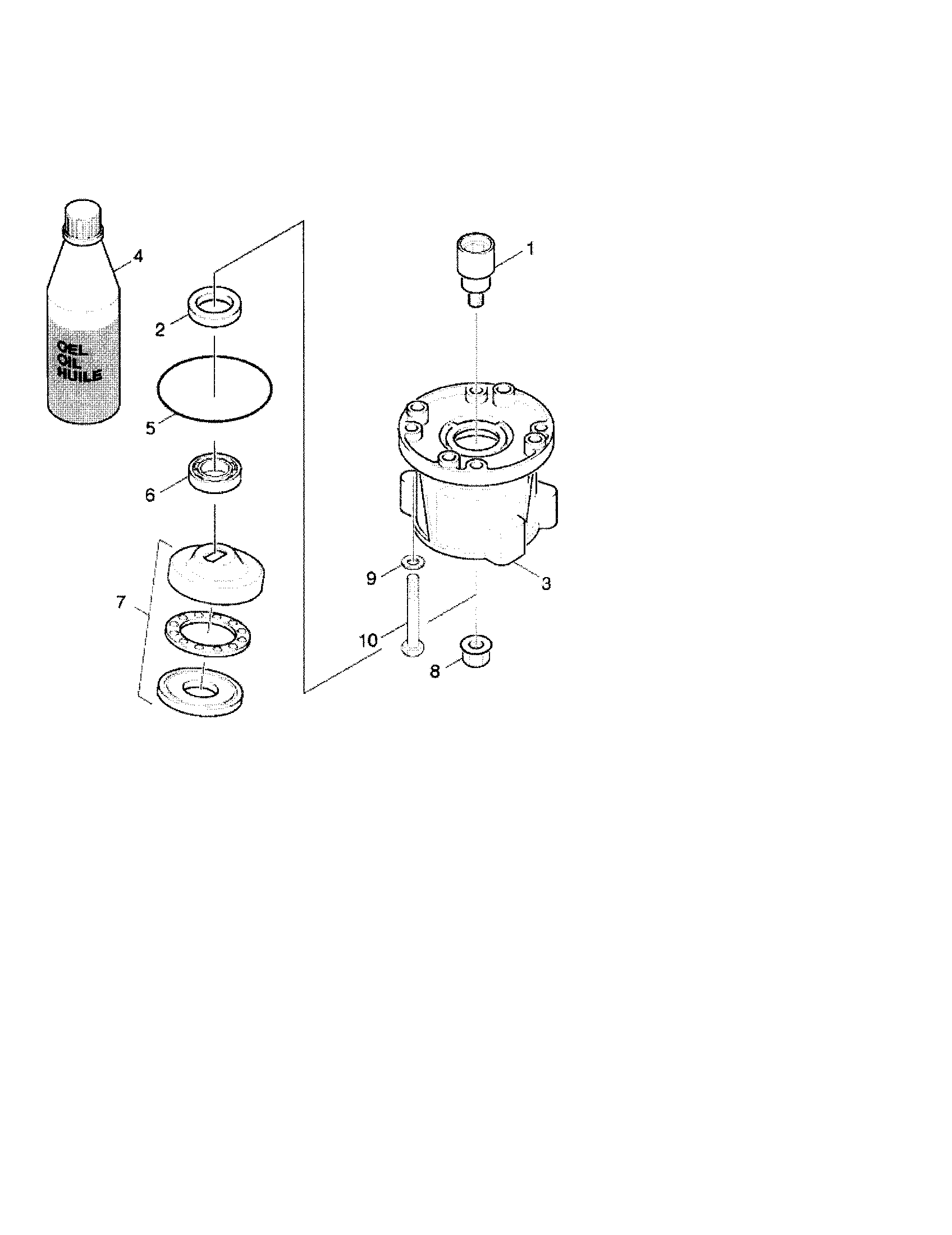 Karcher K2200G 3.4 gear/housing/coupler diagram