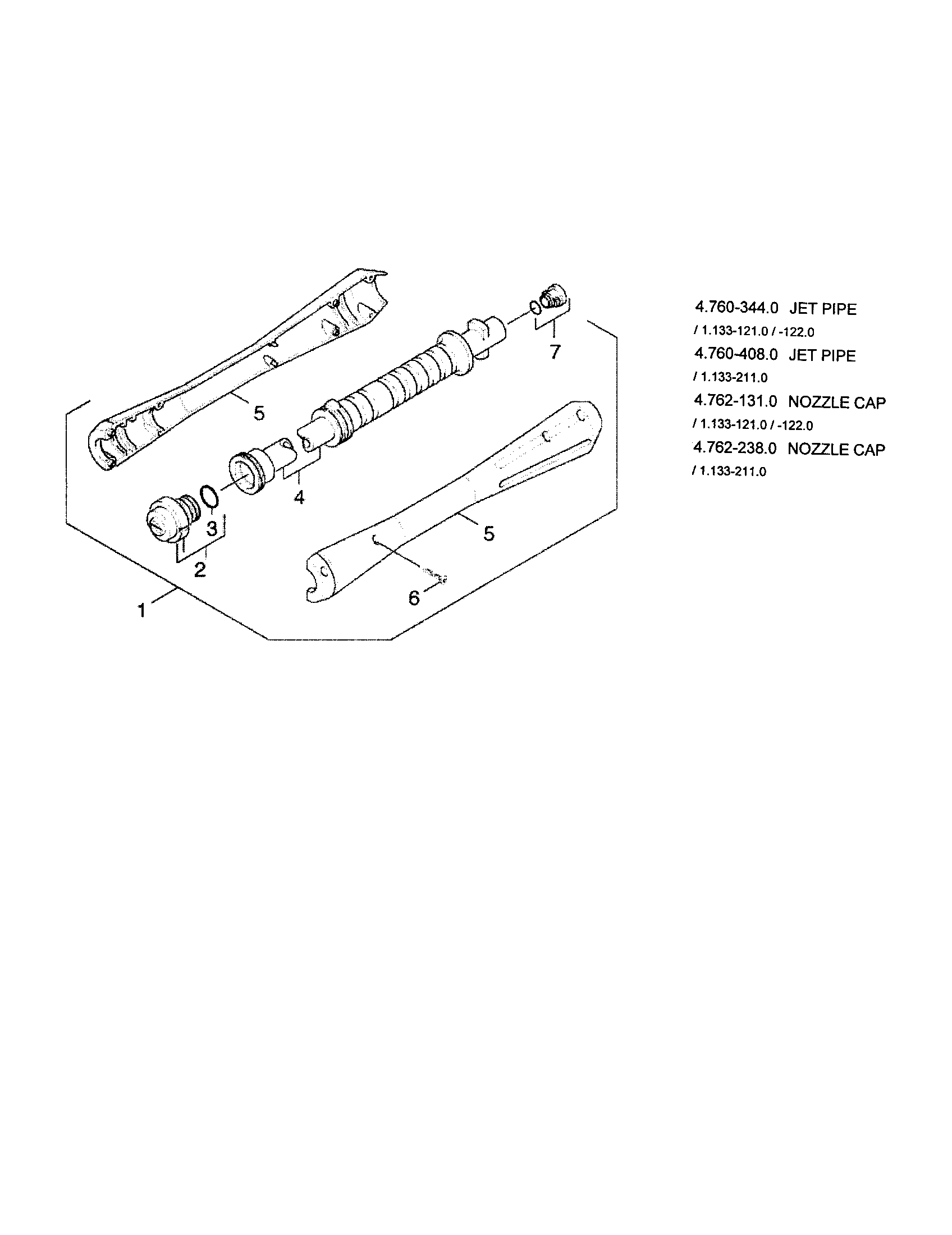 Karcher K2200G 4.3 jet pipe diagram