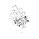 Bolens 416 21" rear discharge push mower diagram