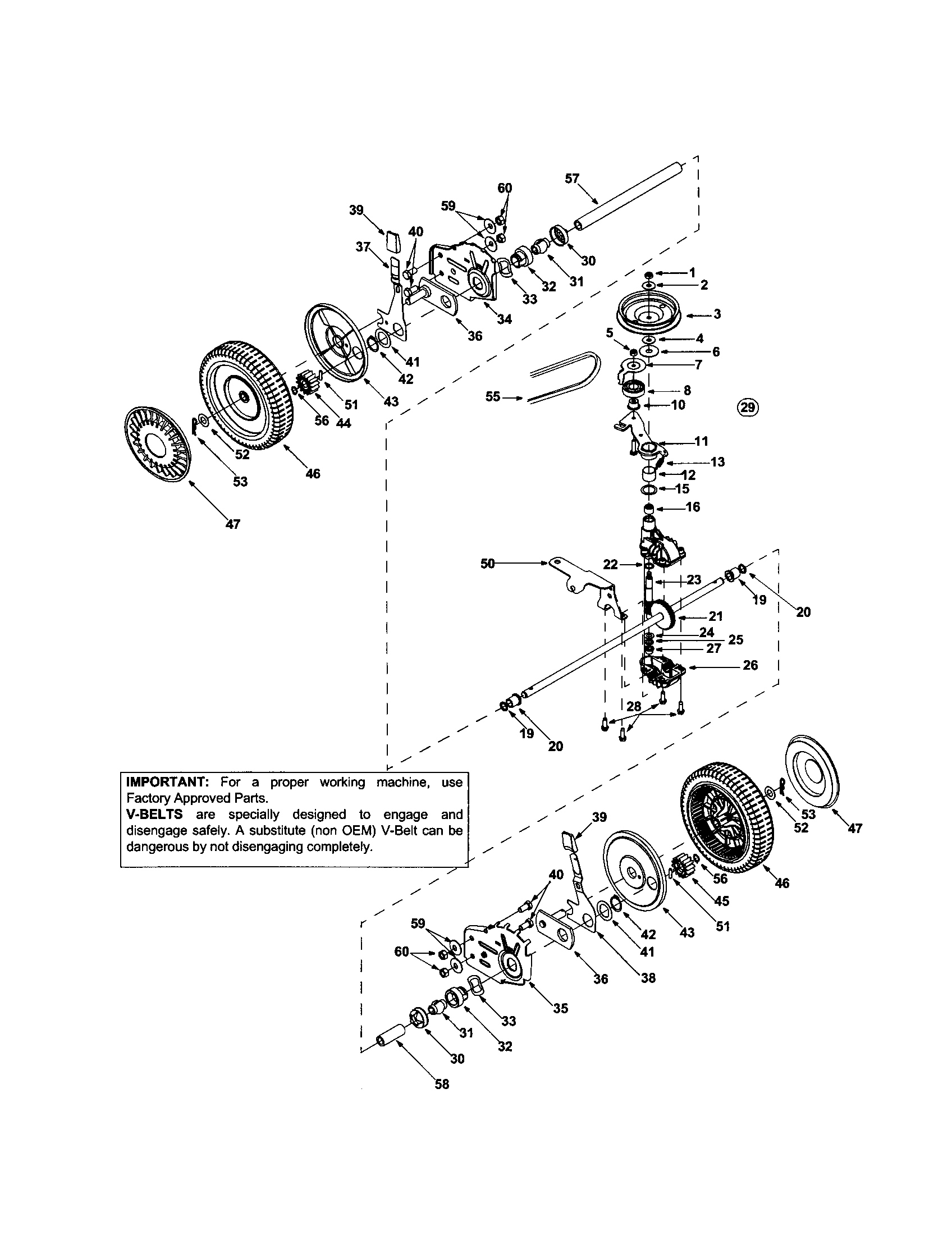 MTD 440 wheels/tires diagram