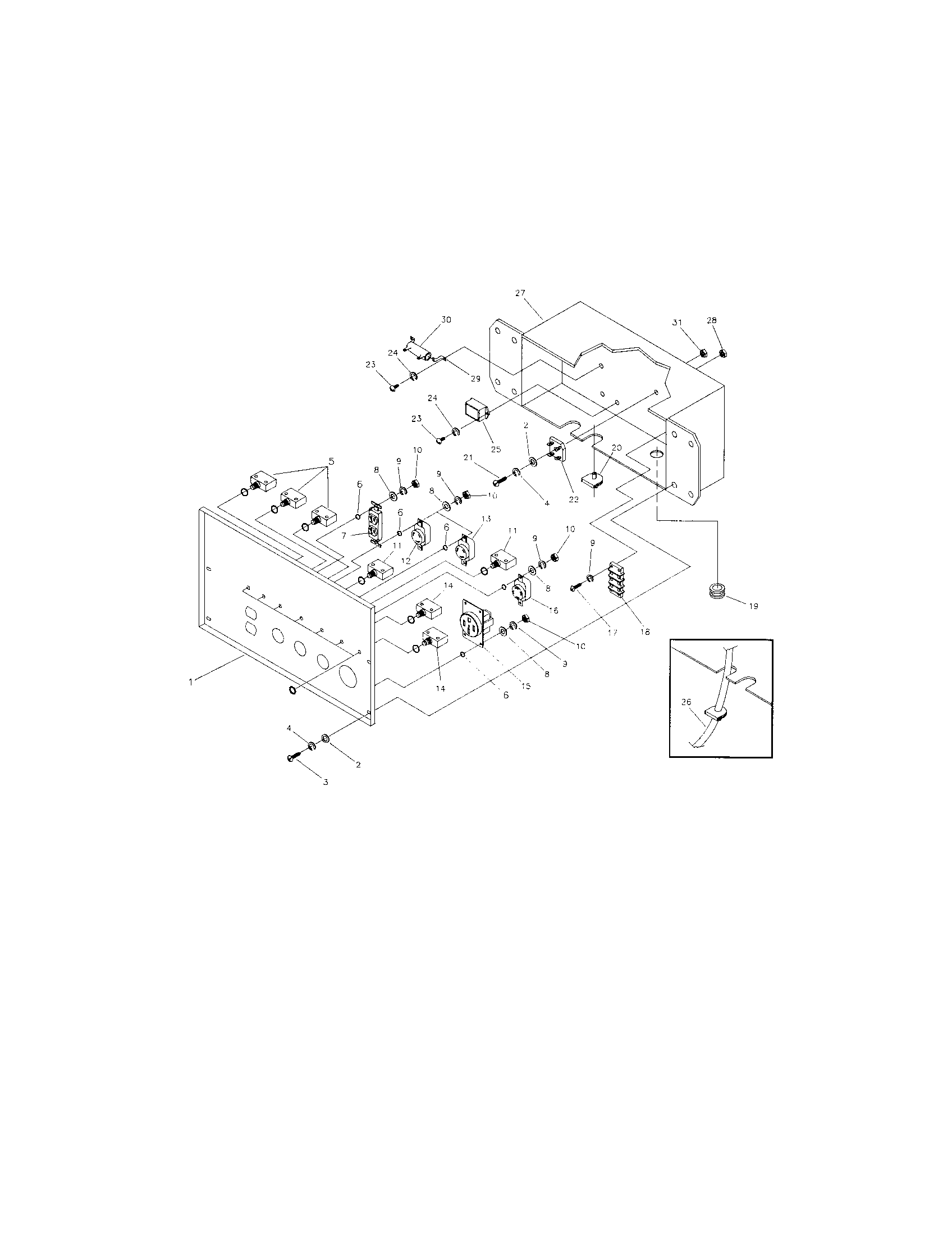 Generac 1338-1 control panel diagram