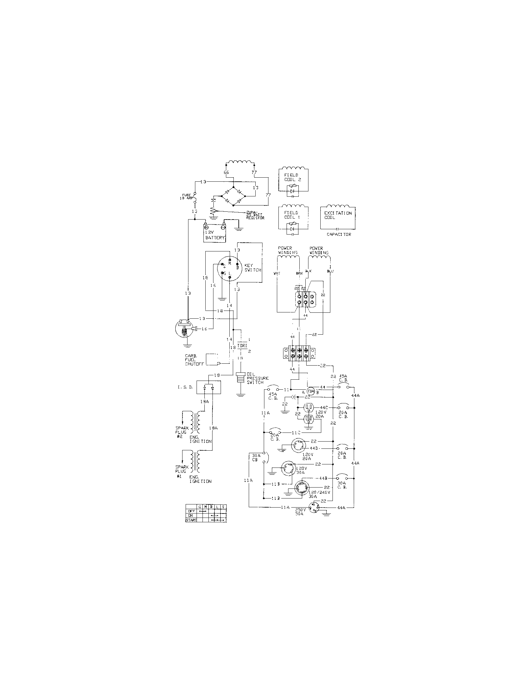 Generac 1338-1 schematic diagram
