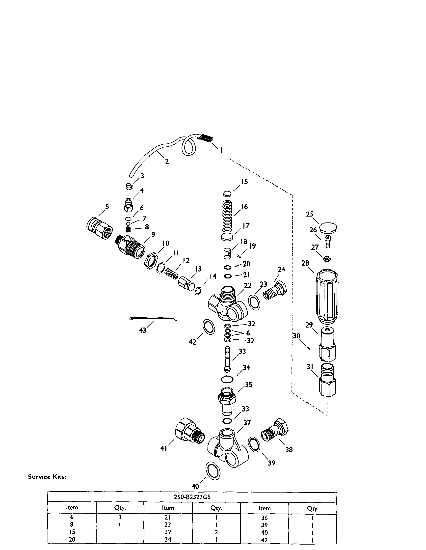 Generac 1539-0 unloader diagram
