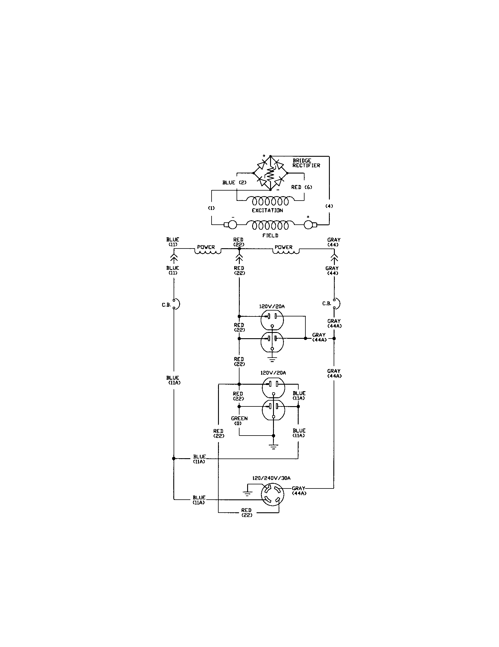 Generac 1642-1 schematic diagram