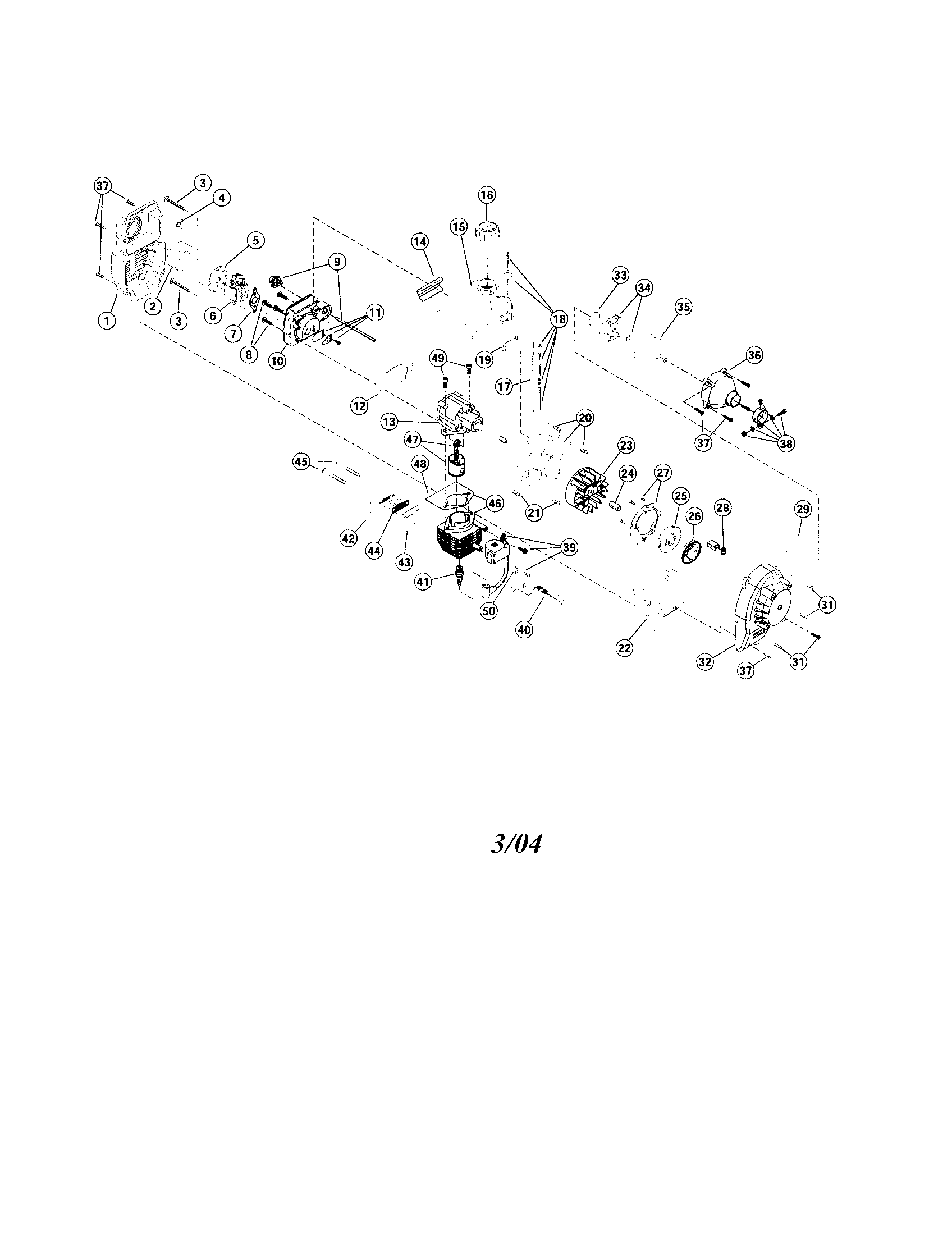 Craftsman 29256 engine parts diagram