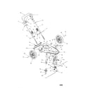 Troybilt 25A-256O063 wheel/handle/deck/spindle diagram