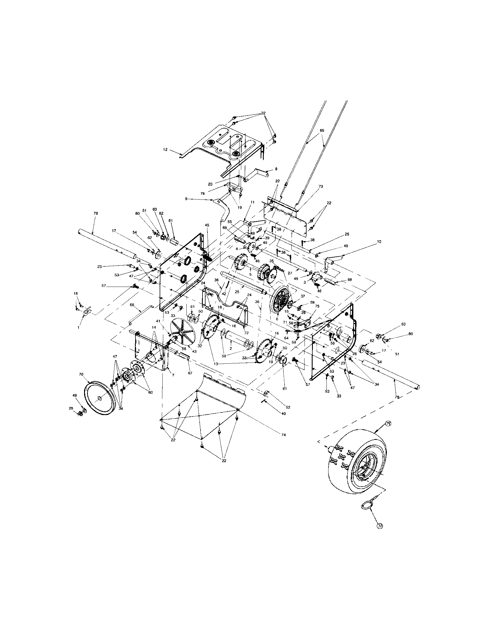 MTD 31AE993I401 wheels diagram