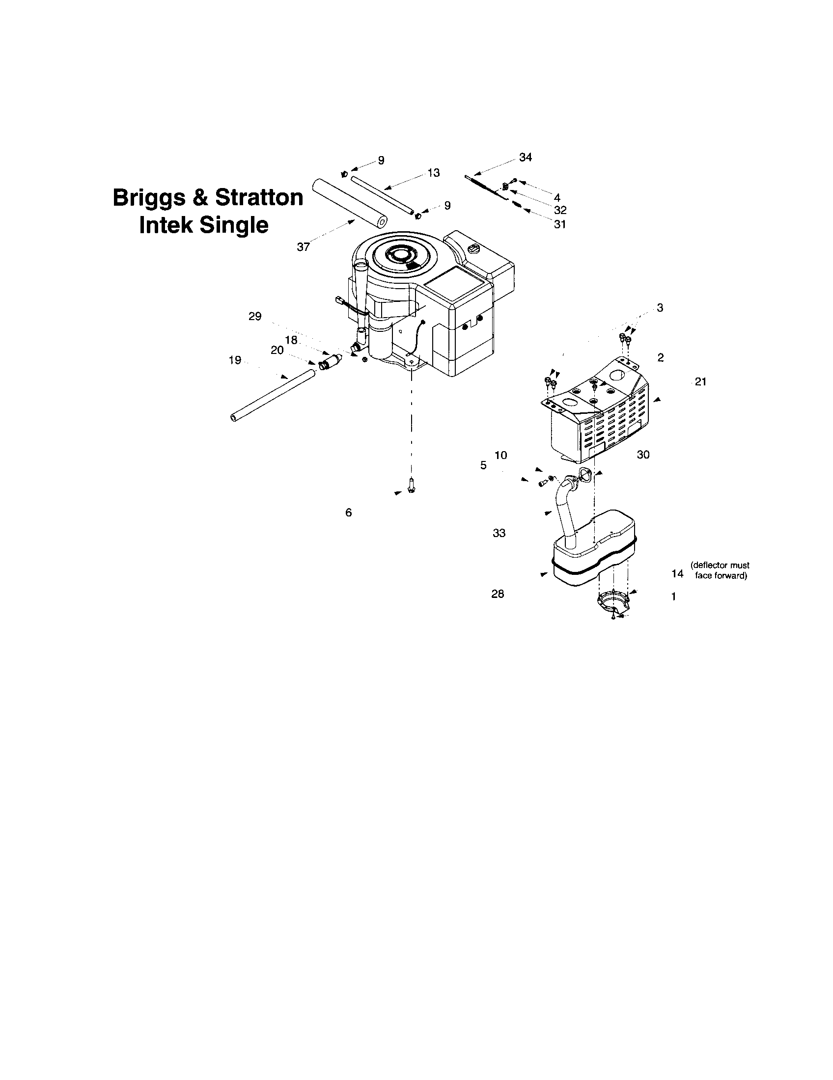 Troybilt 609 engine accessories diagram