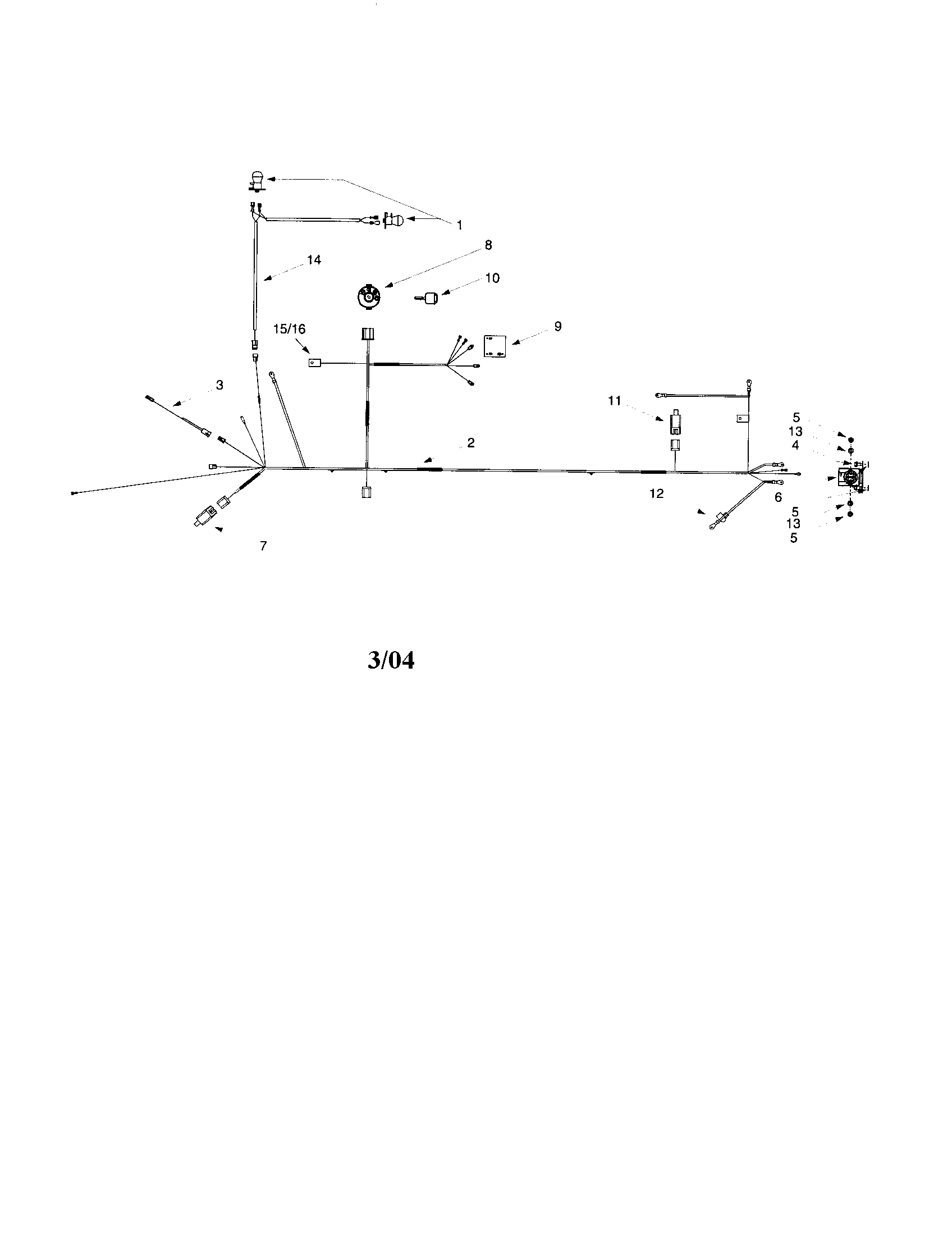 MTD 13AI608H062 wiring diagram