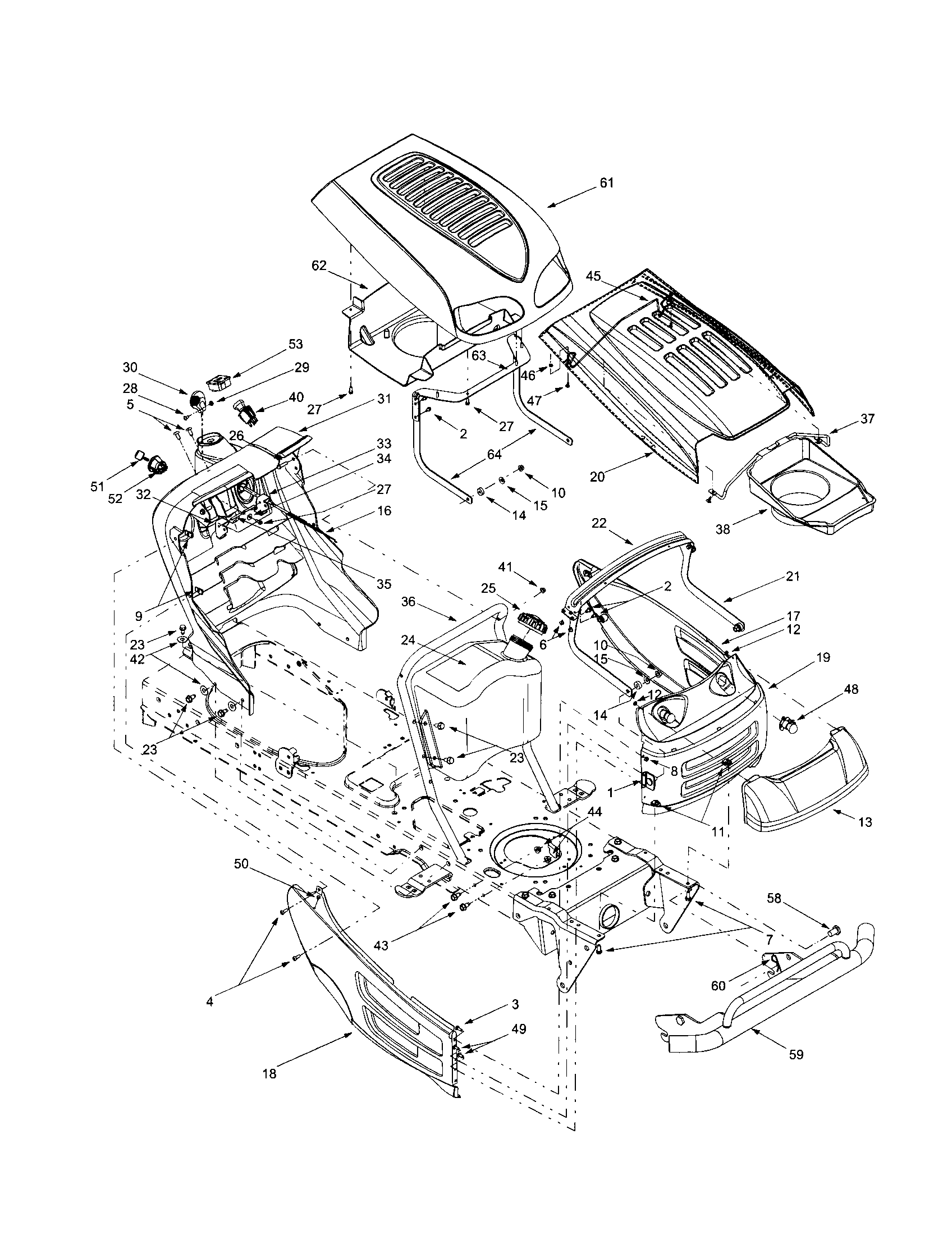MTD 609 body diagram
