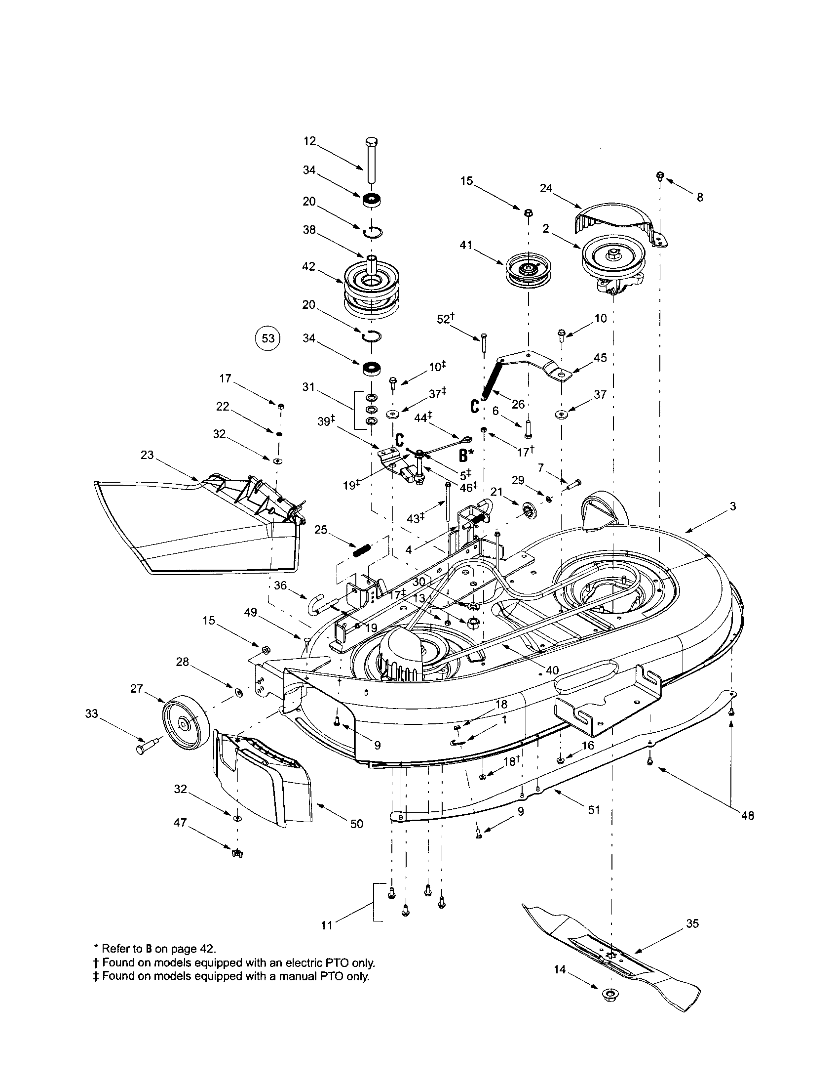 MTD 609 deck diagram