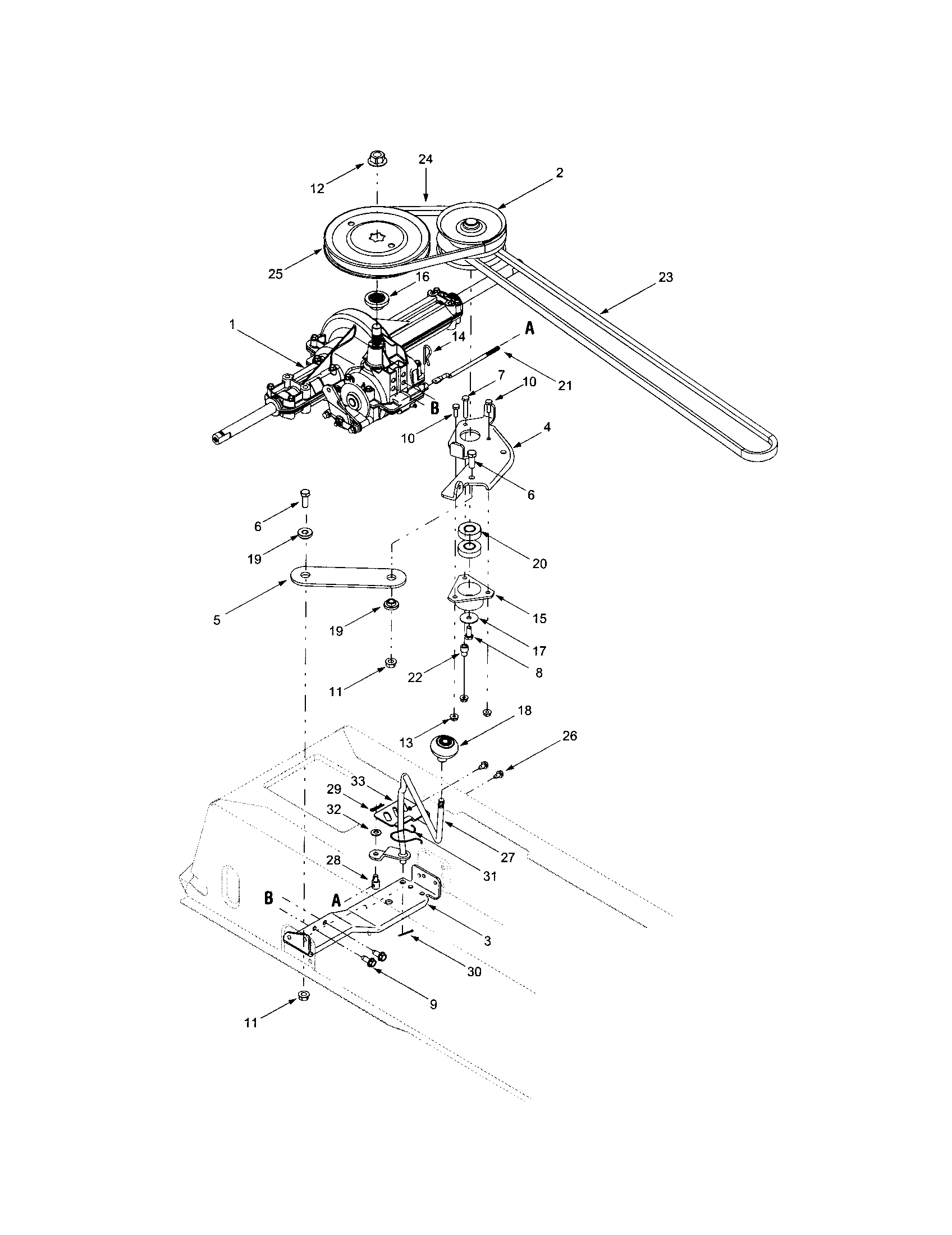 MTD 683 transmission diagram