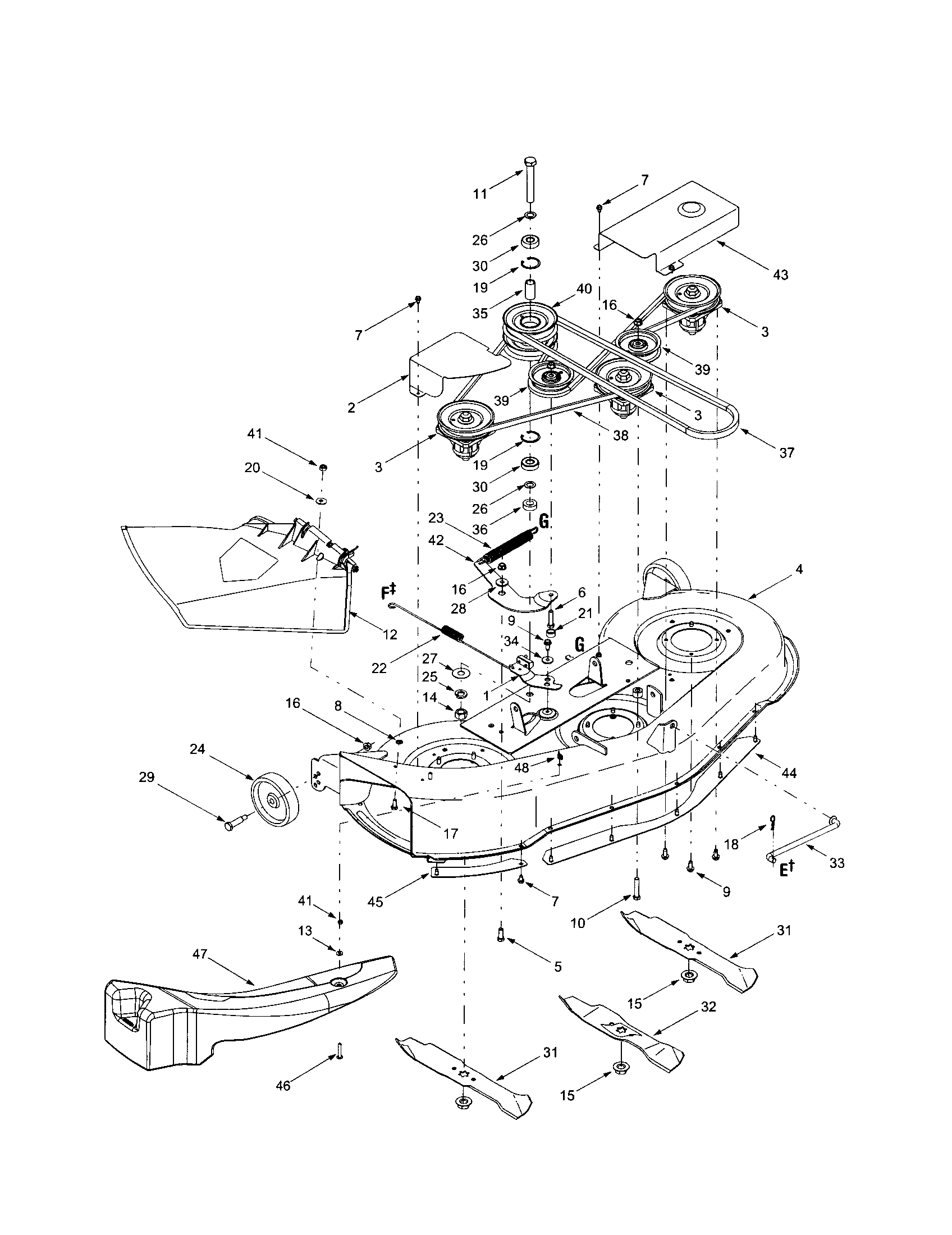 MTD 683 blades diagram