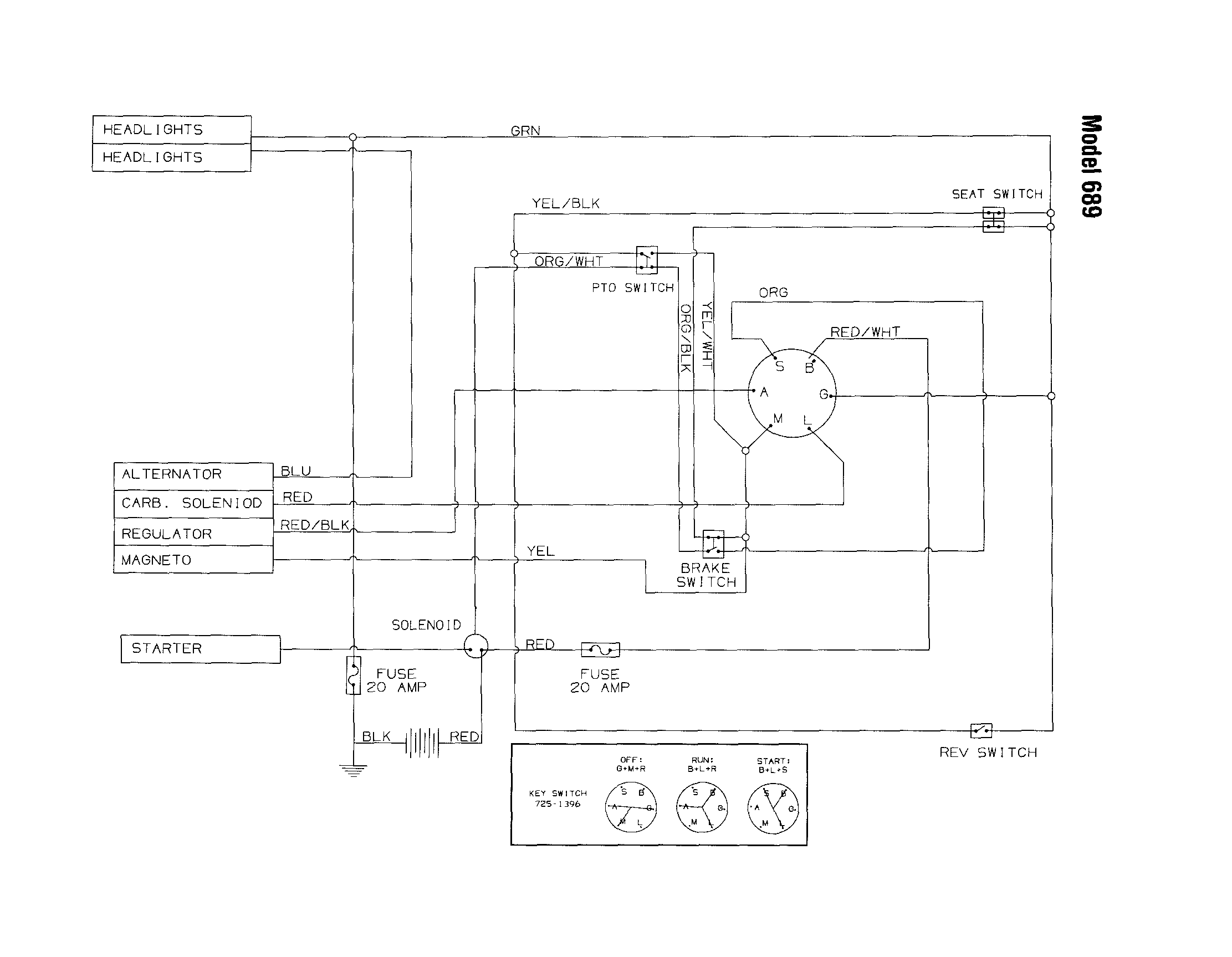 Troybilt J689 diagram diagram