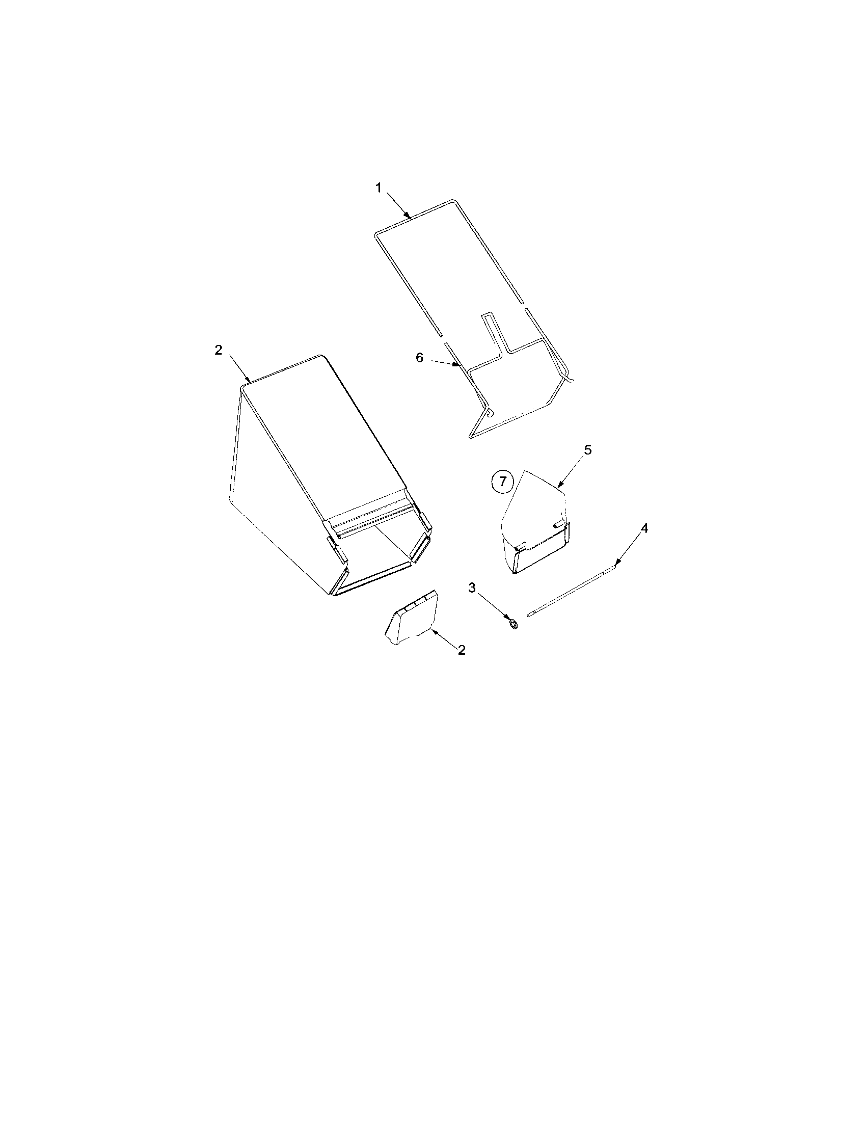 MTD 12A-446T163 bag diagram
