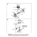 Husqvarna 155BT cylinder, crank case,piston assy. diagram